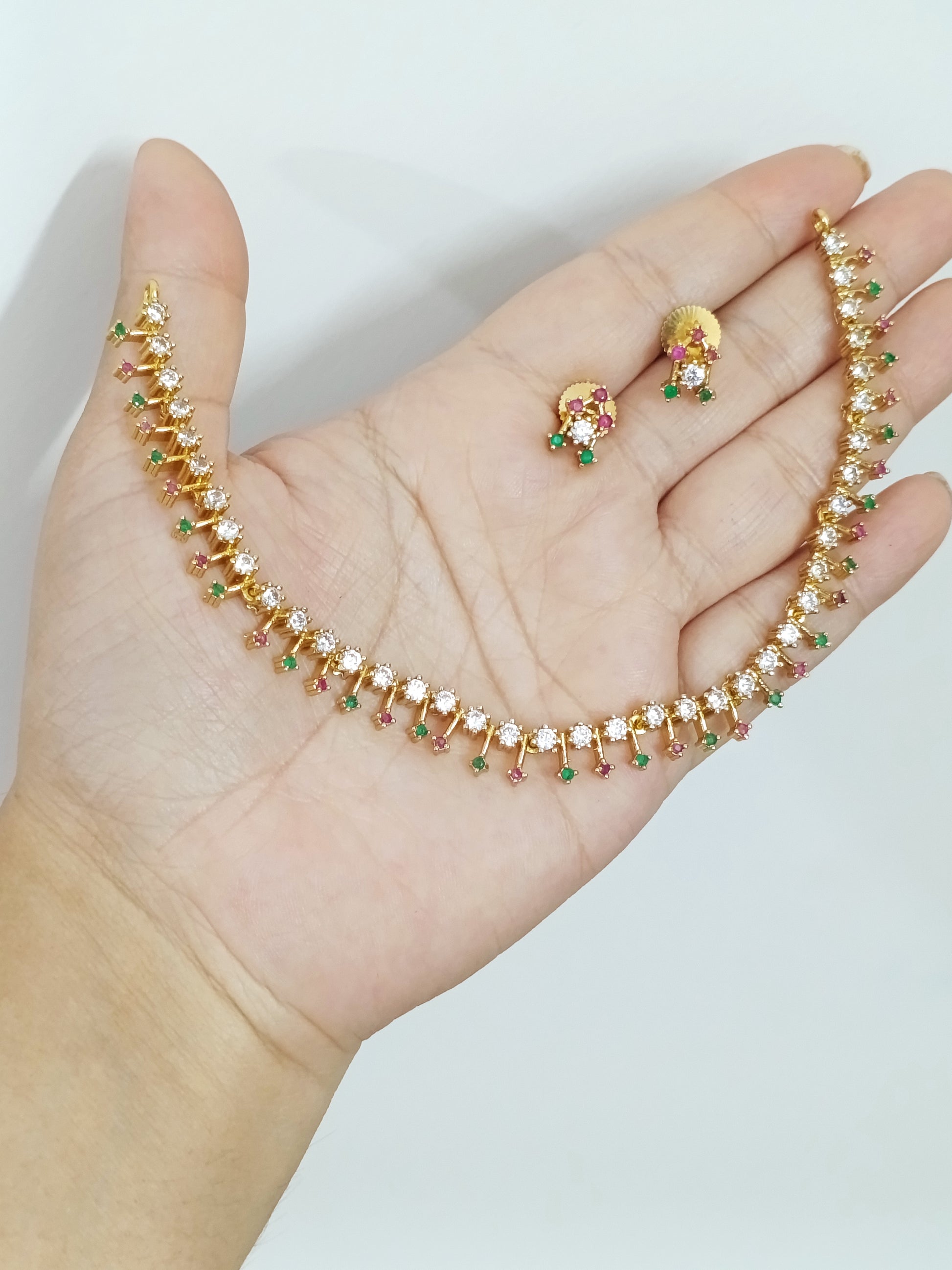 Simple AD Stone Necklace