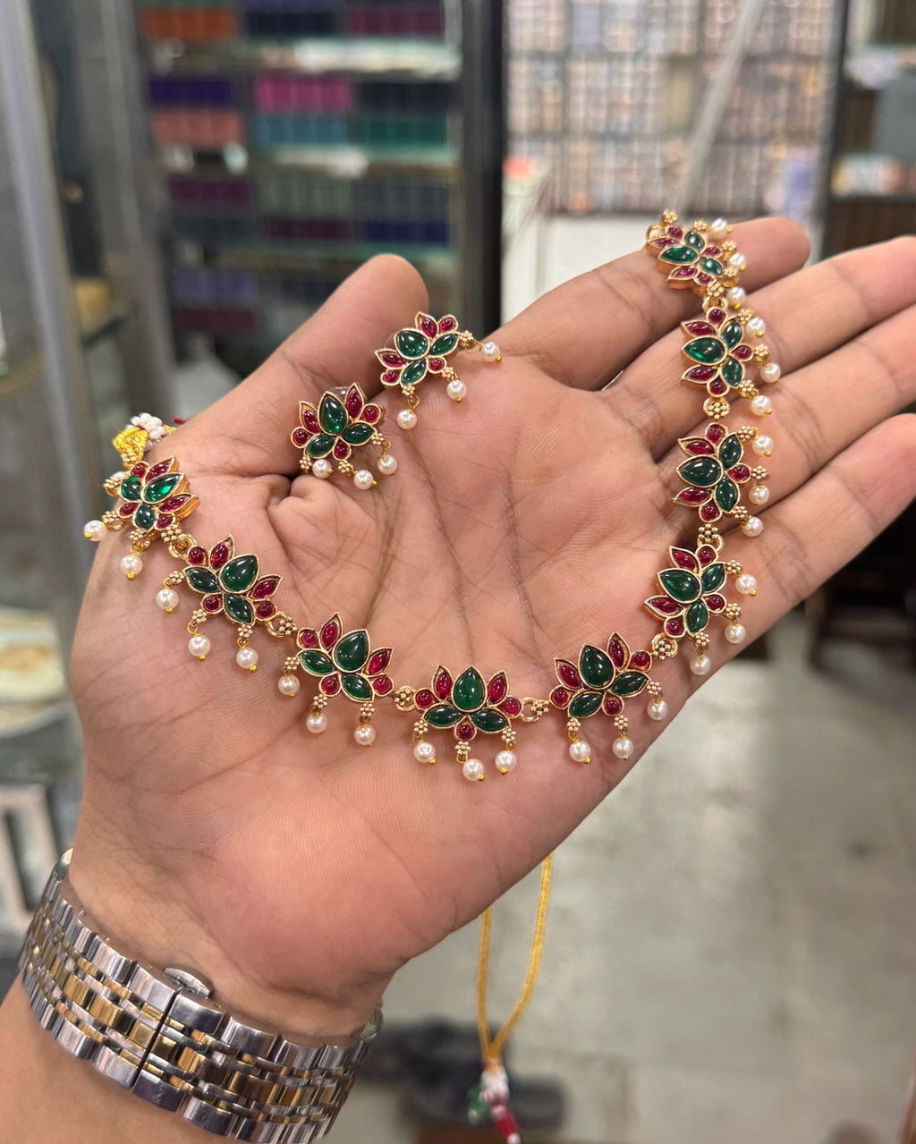 Simple Multi Lotus Necklace