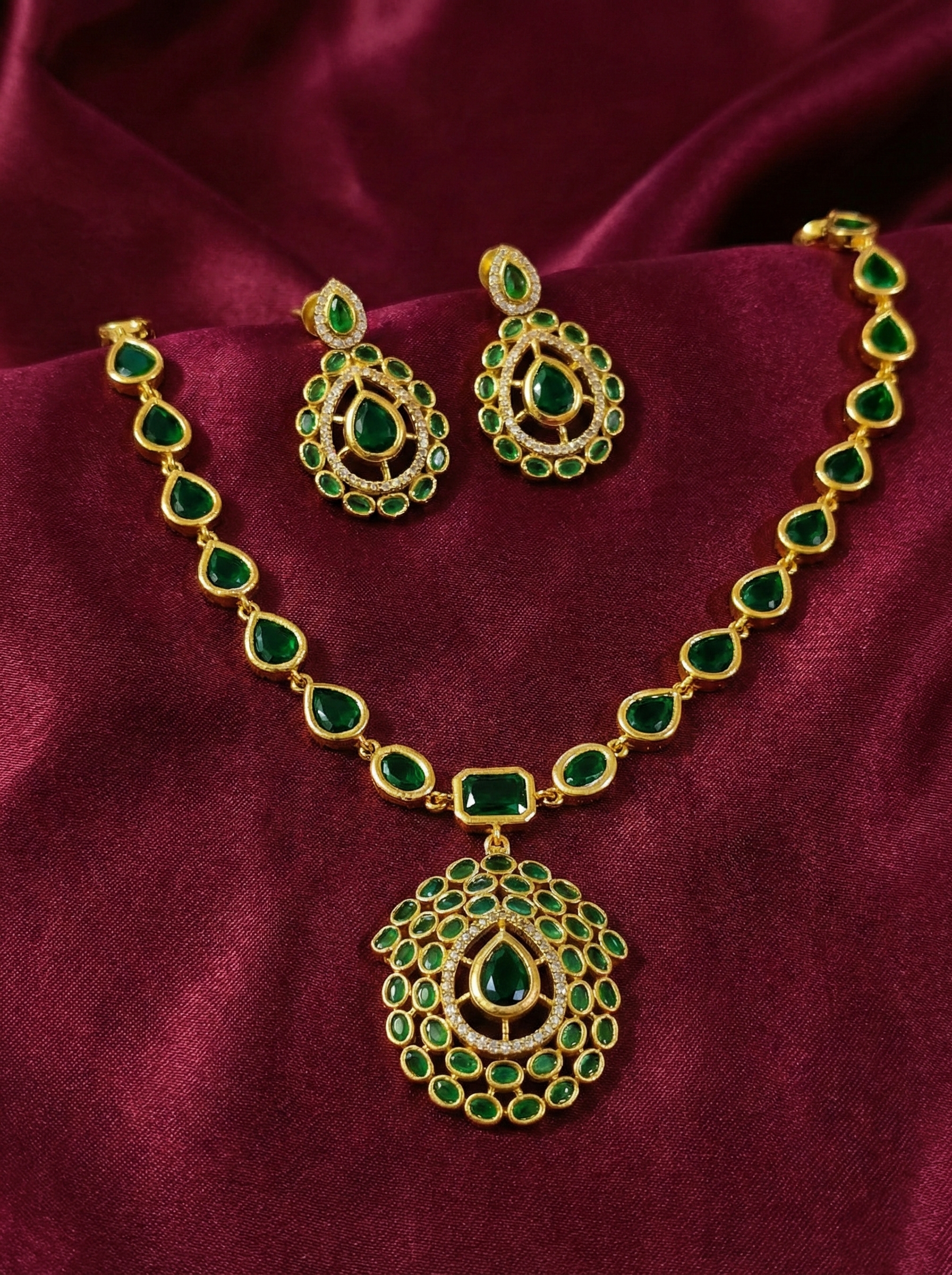 Jyothika Inspired Short Necklace Set V2