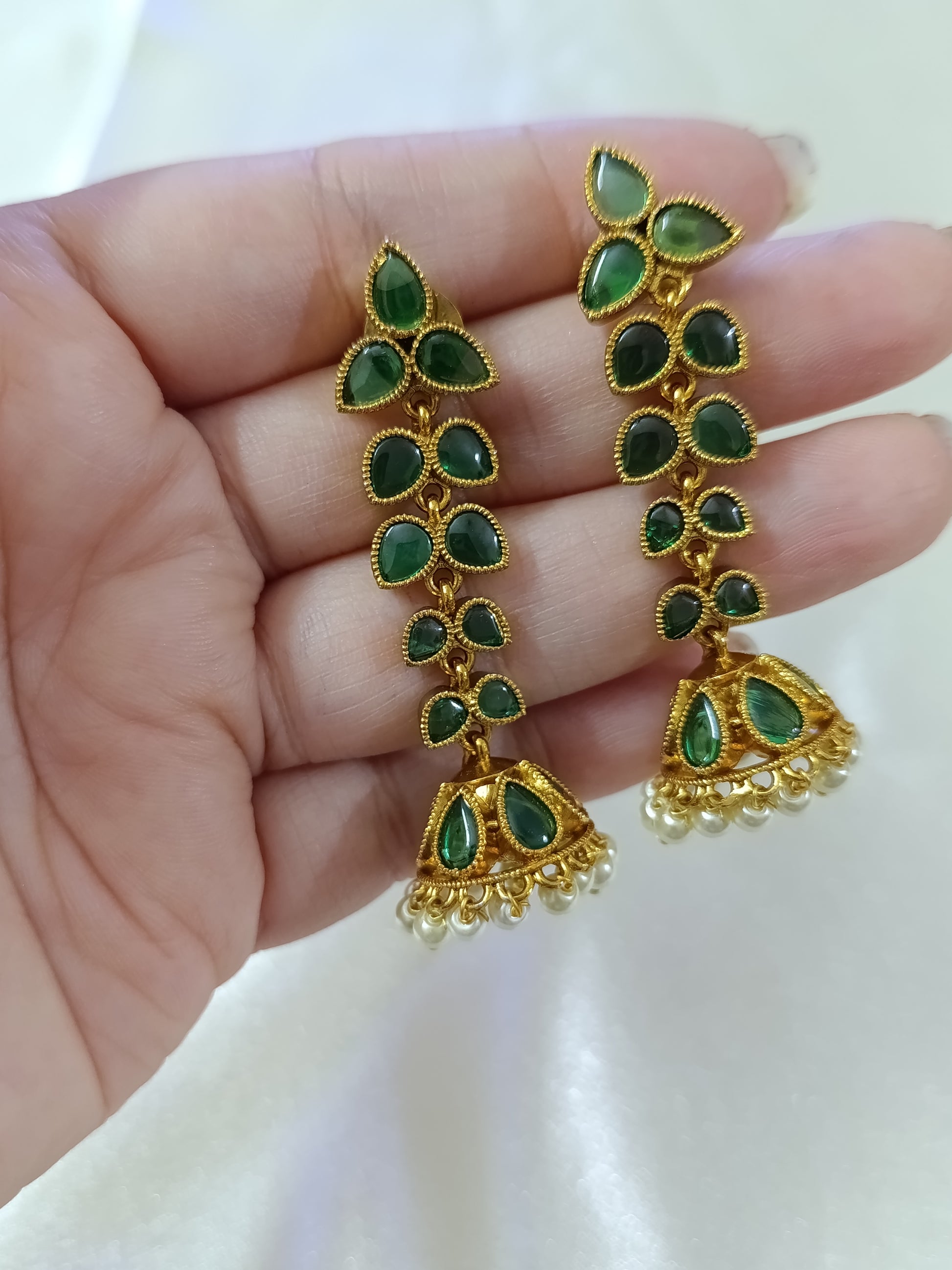 Leaf Jhumka Earring