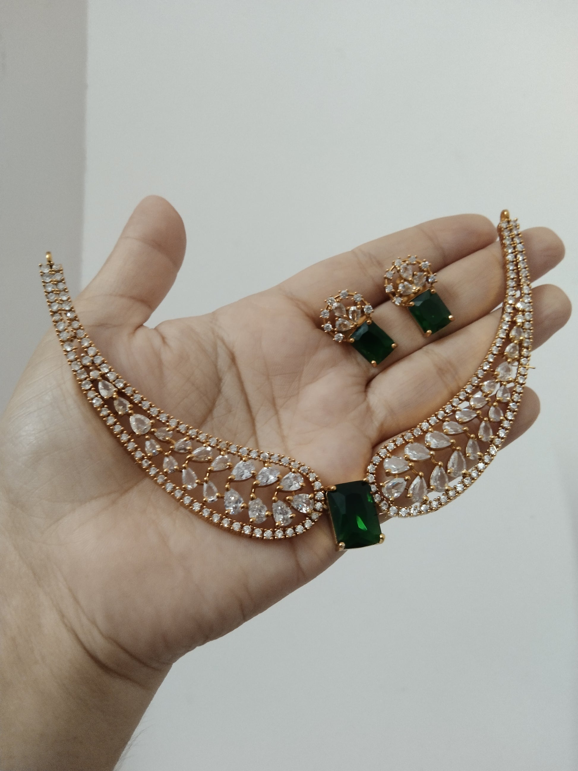AD Stone Necklace Set V17