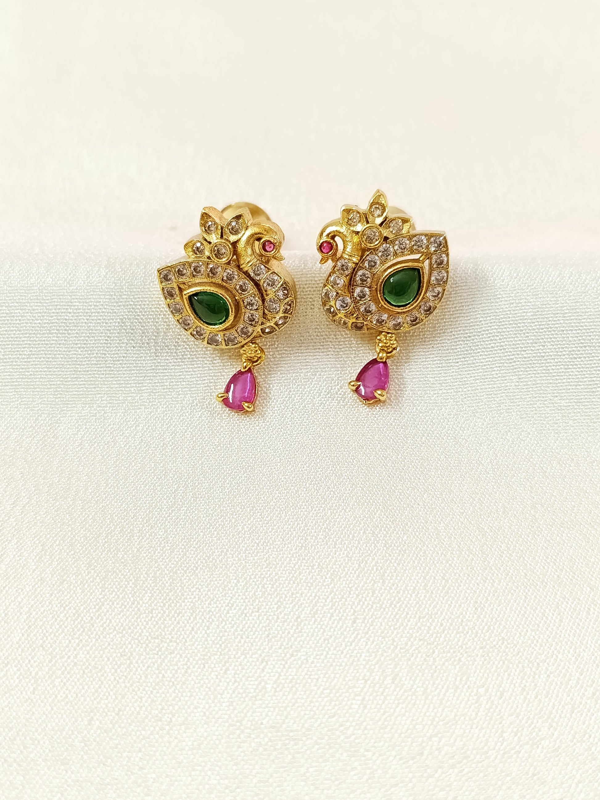 AD Peacock Stud Earring