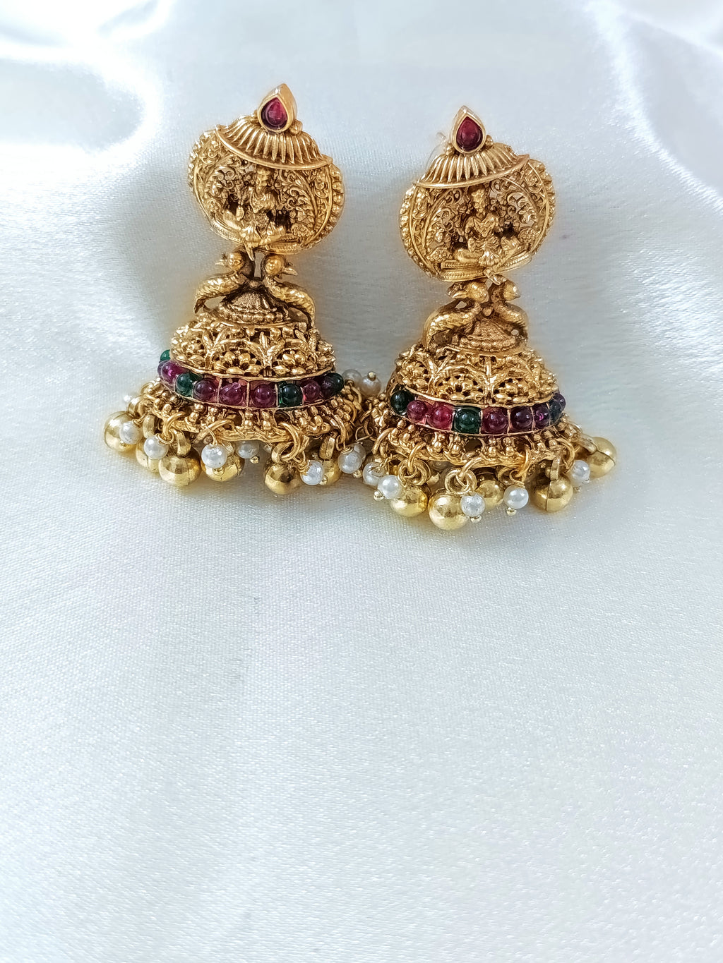 Lakshmi Pearl Drop Jhumka Earring