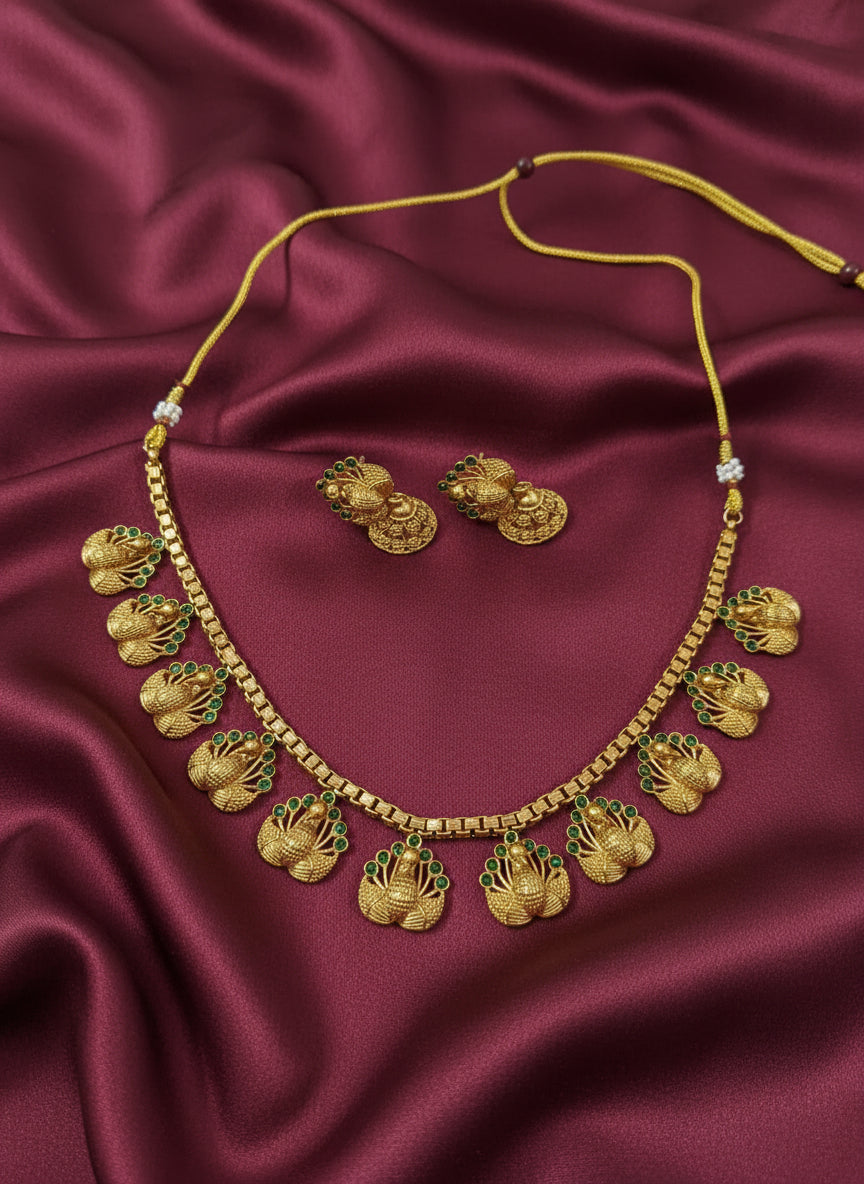 Peacock Necklace Set V3