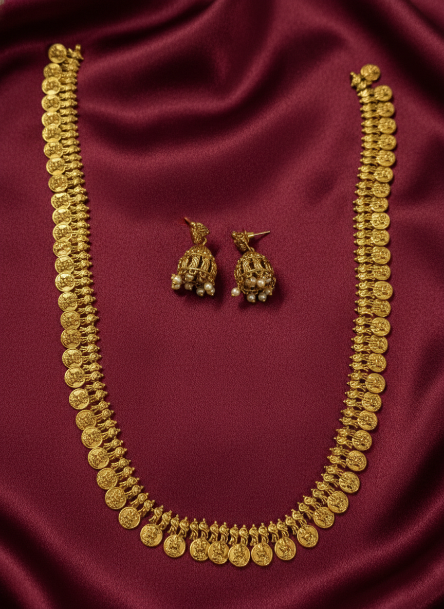 Coin Long Necklace Set