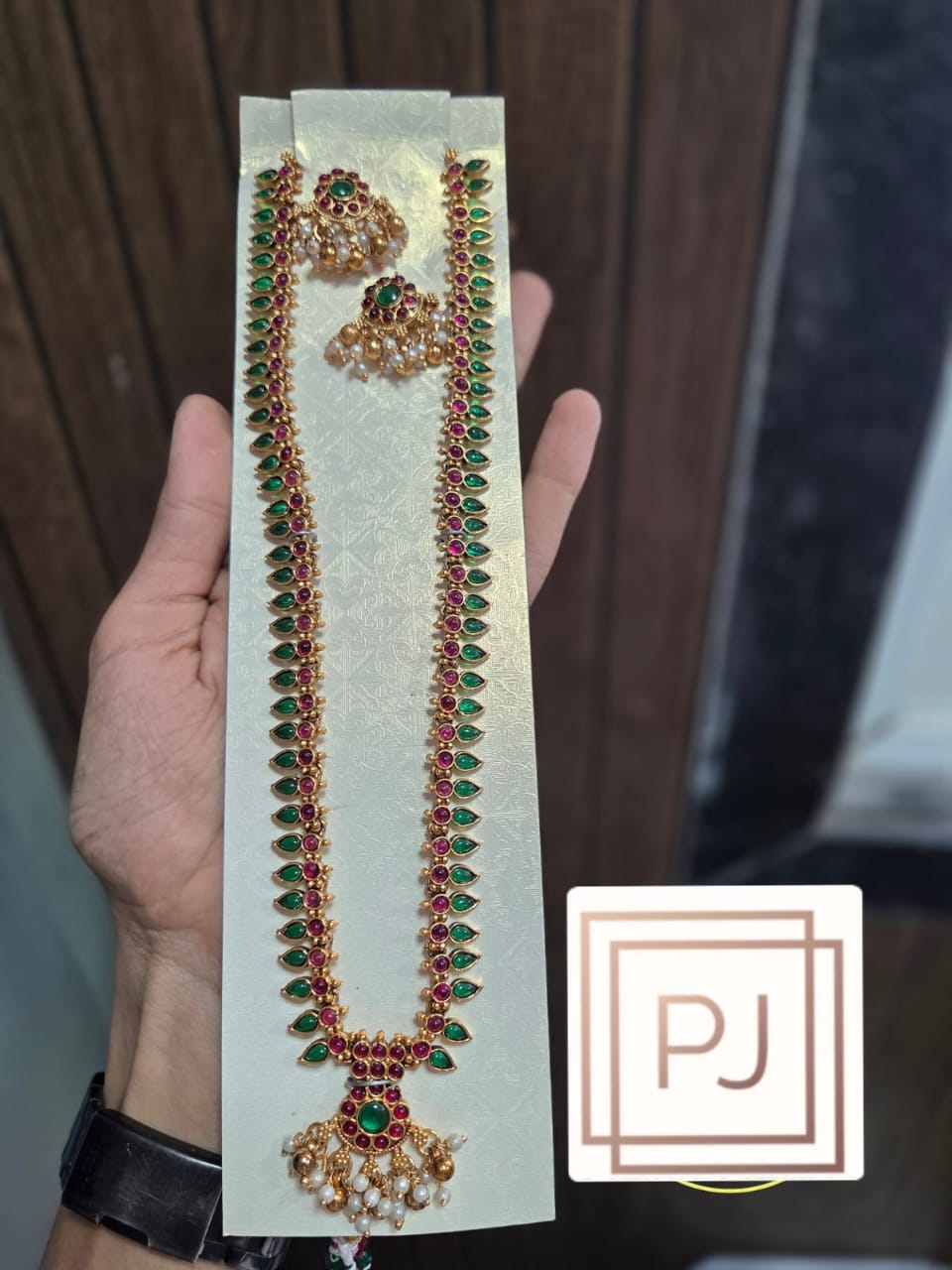 Multi Mullamottu Long Necklace Set