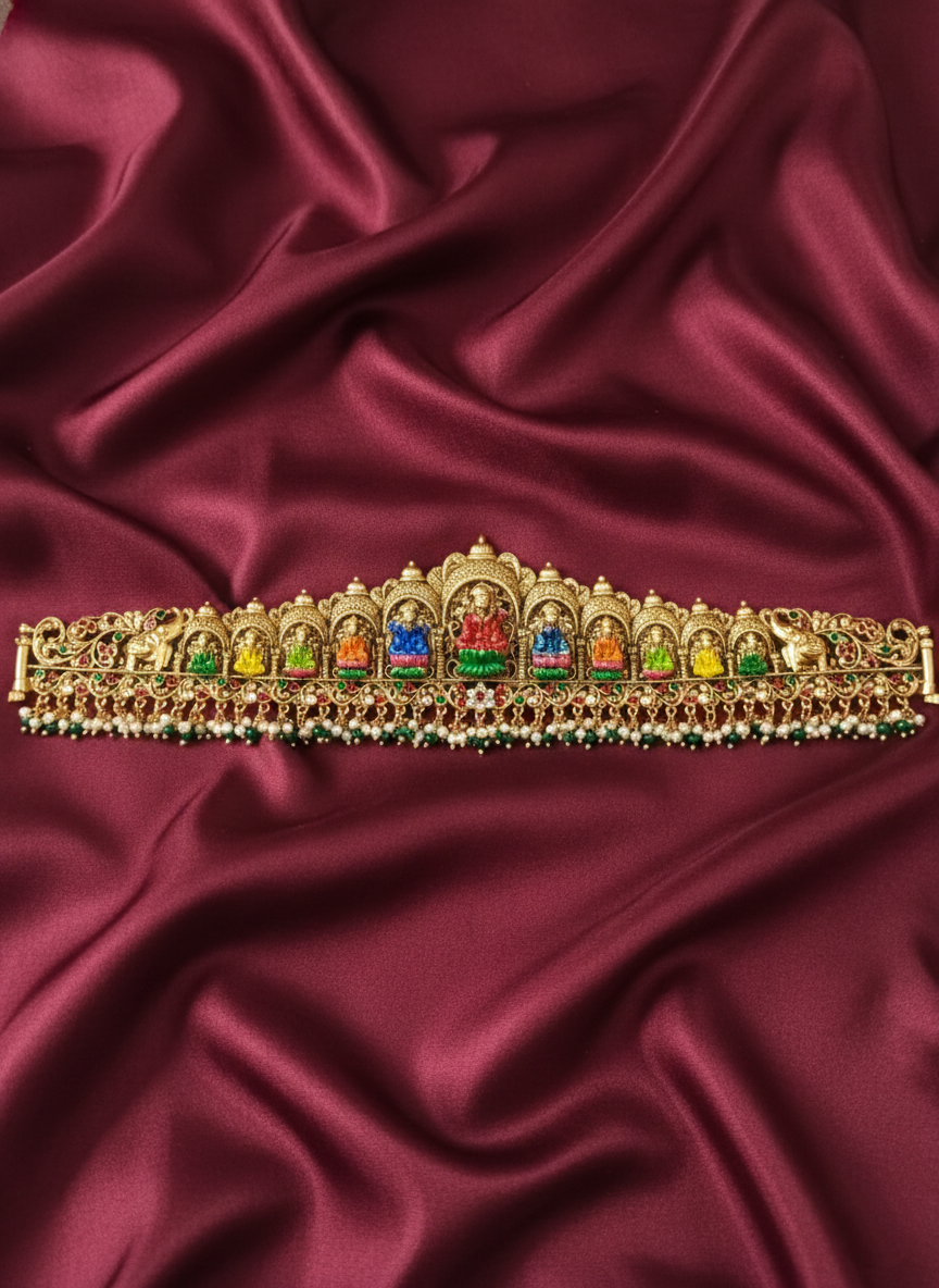 Premium Quality Enamel Lakshmi Hipbelt