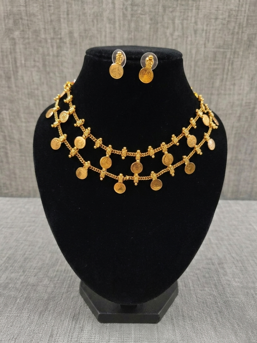 Lakshmi Kasu Necklace Set