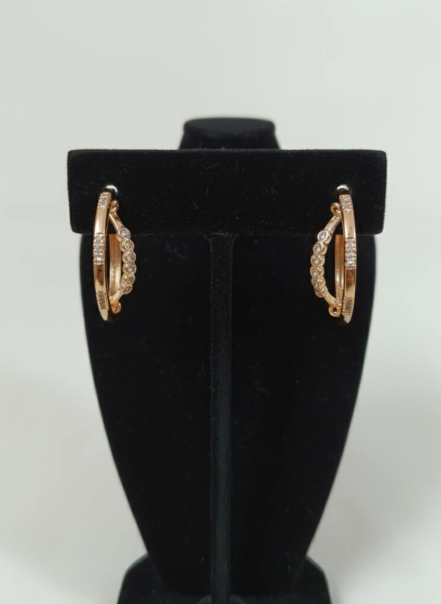 Aura Heart AD Rosegold Earring