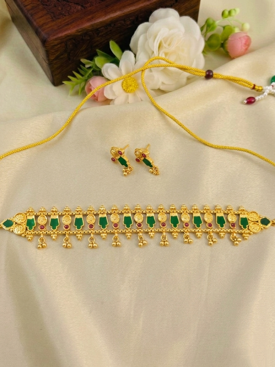Fusion Palakka Choker Set 152