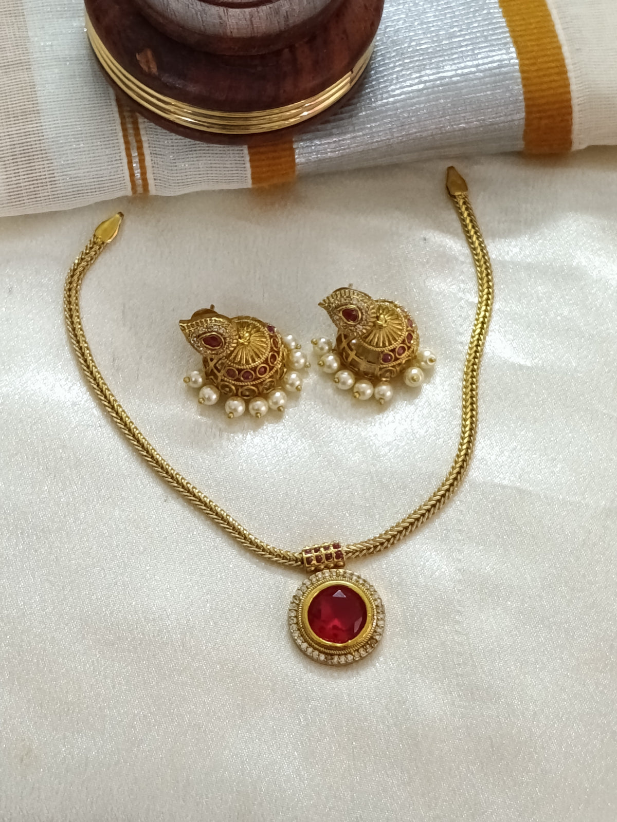 Palakka Round Necklace Set V3