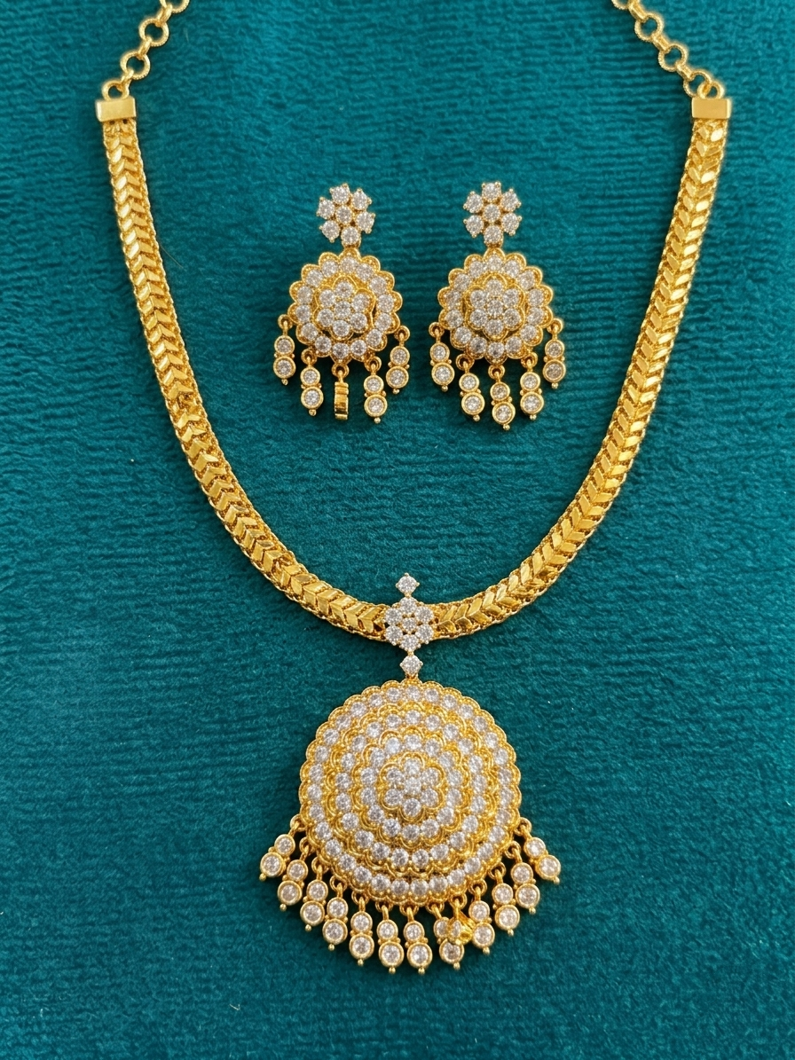 Chandrika AD Necklace Set