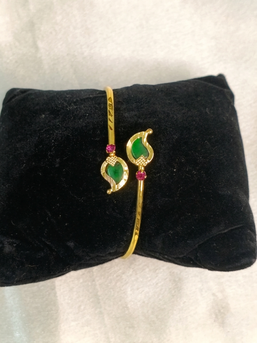 Micro Polish Palakka Mango Adjustable Bangle