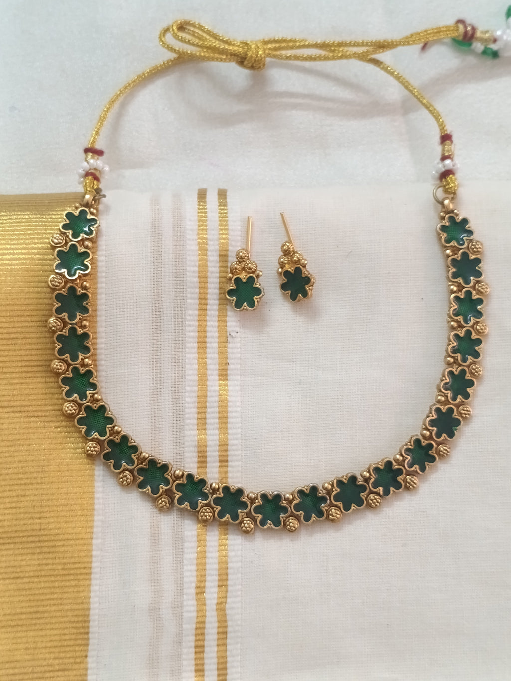 Floral Palakka Necklace Set V2