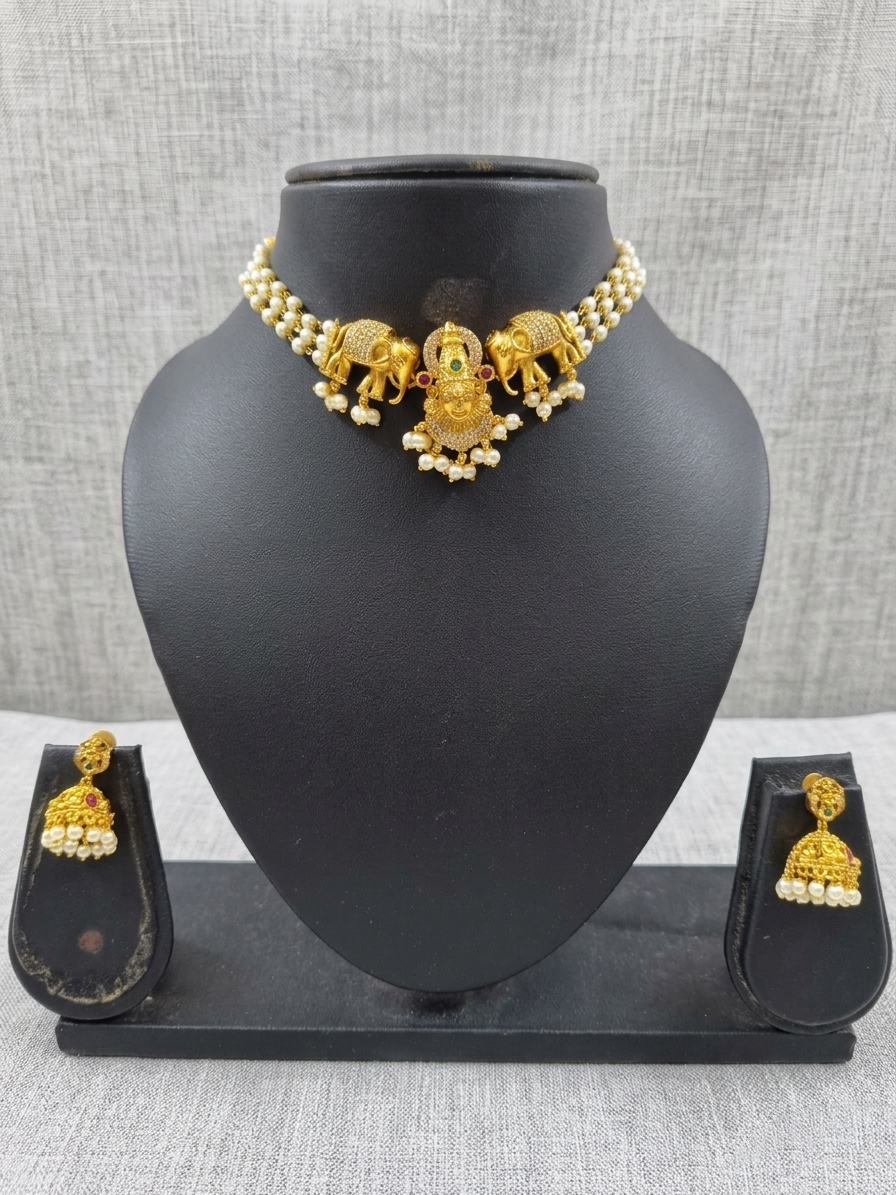 Balaji Pearl Choker Set V2