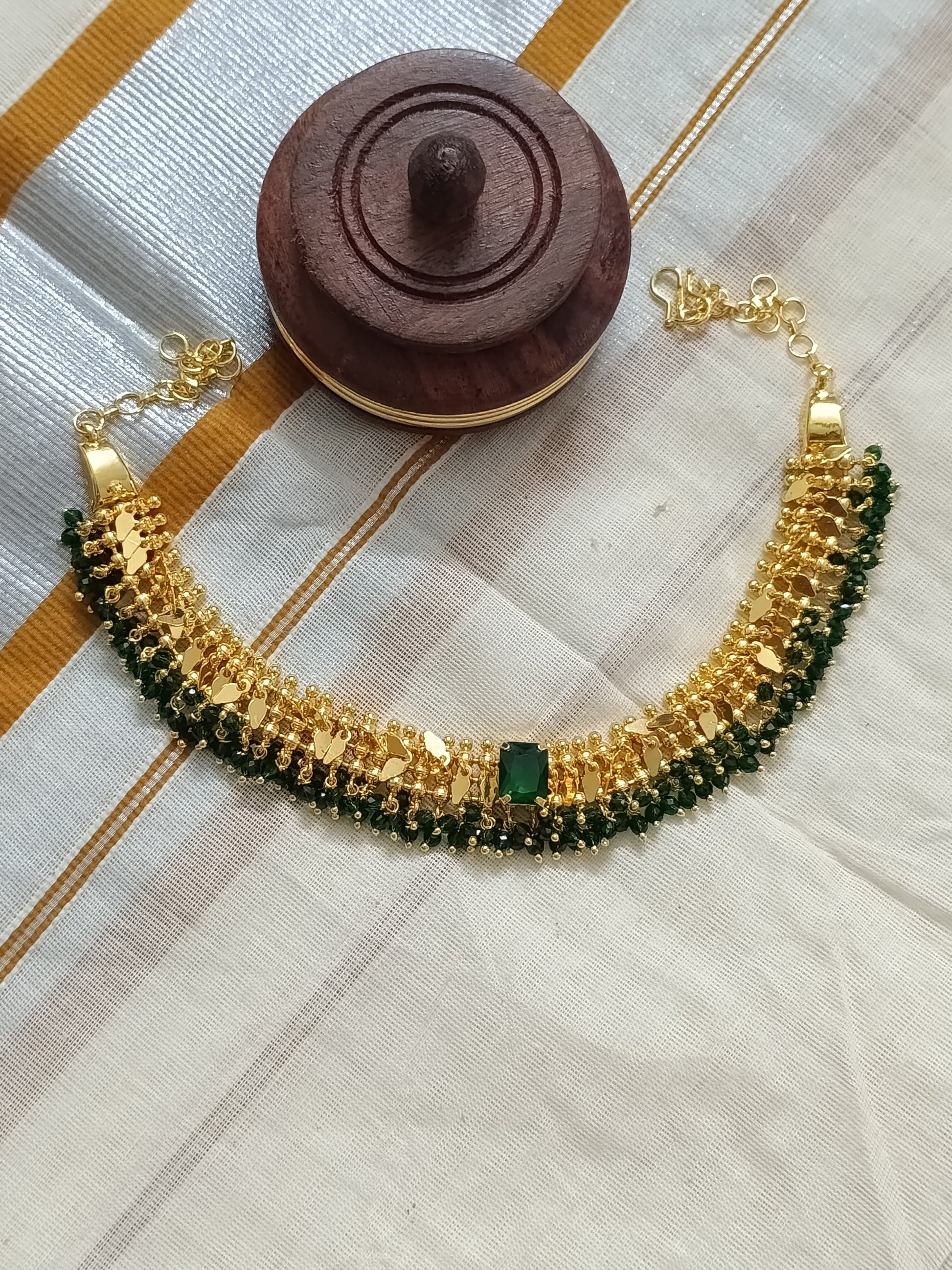 Micro Polish Elakathali Beads  Choker