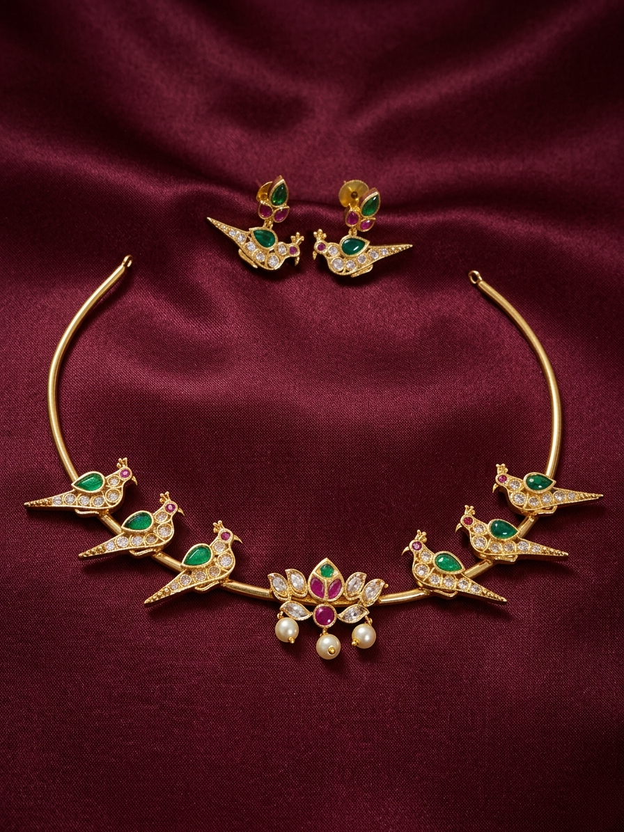 Parrot Lotus Hasli Necklace Set V1