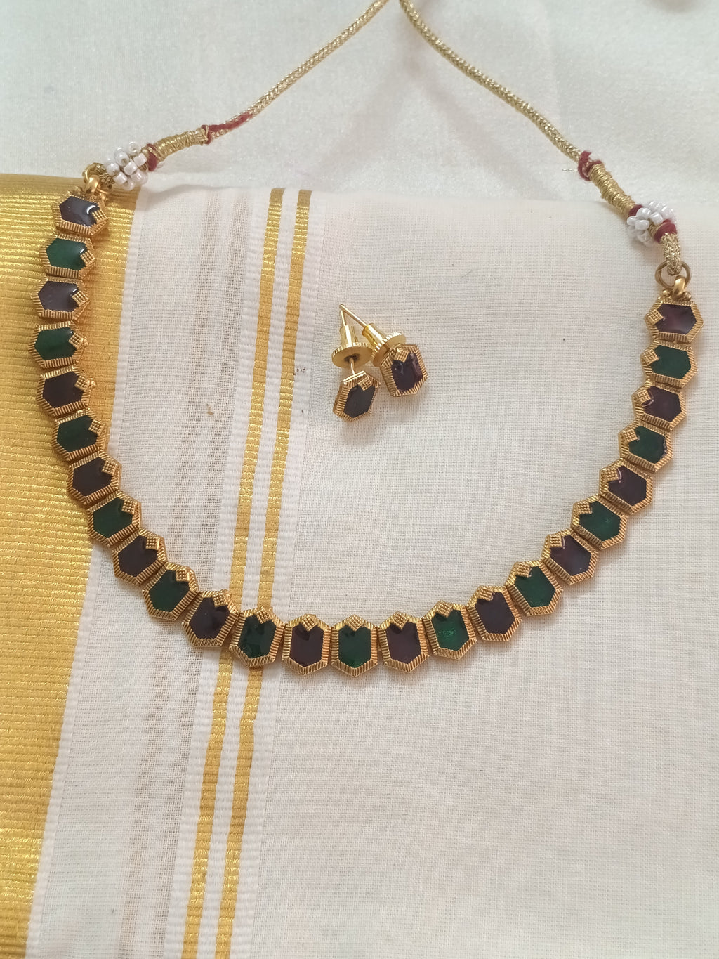 Fusion Palakka Necklace Set V7