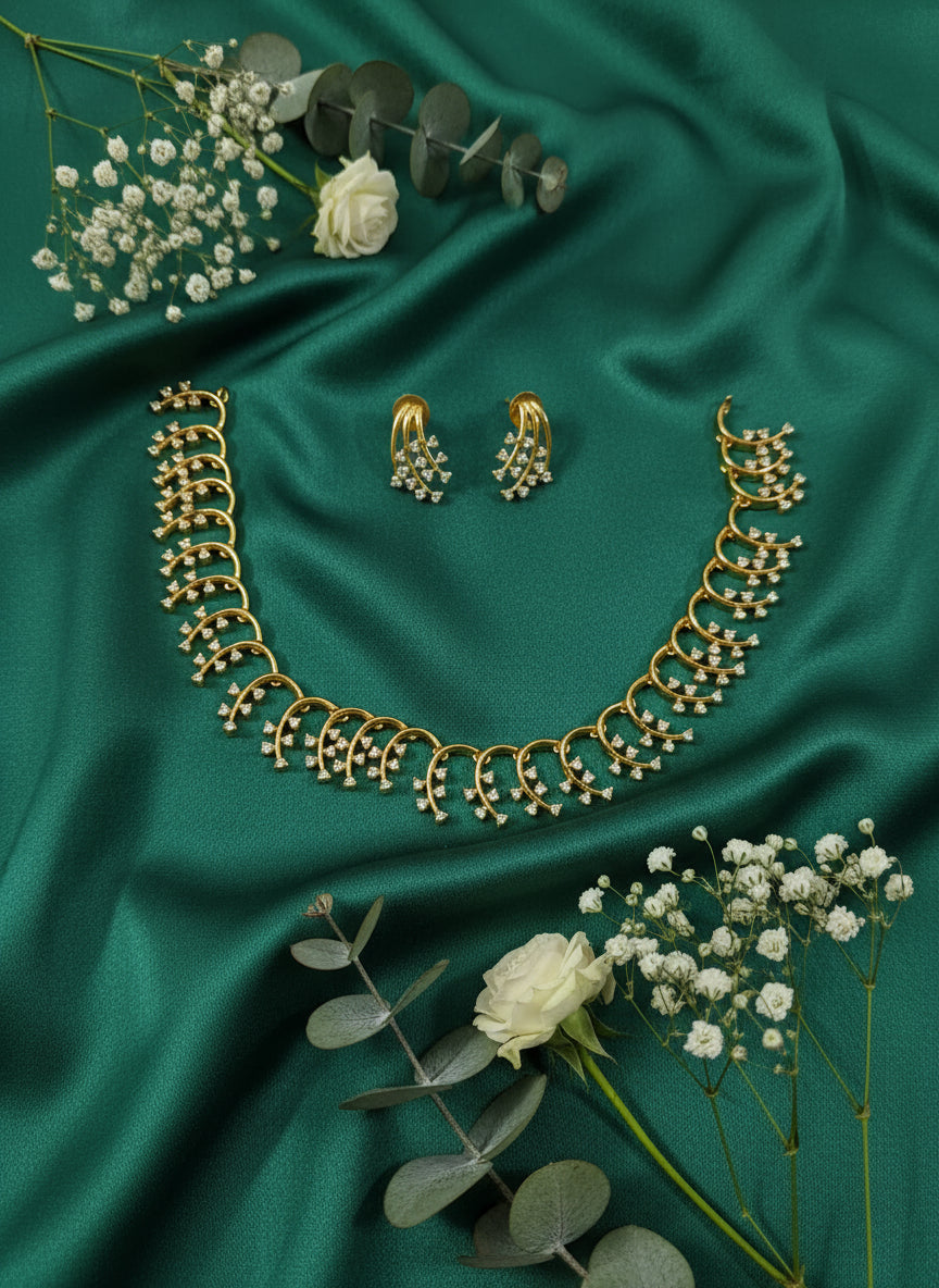 AD Droplet Necklace Set