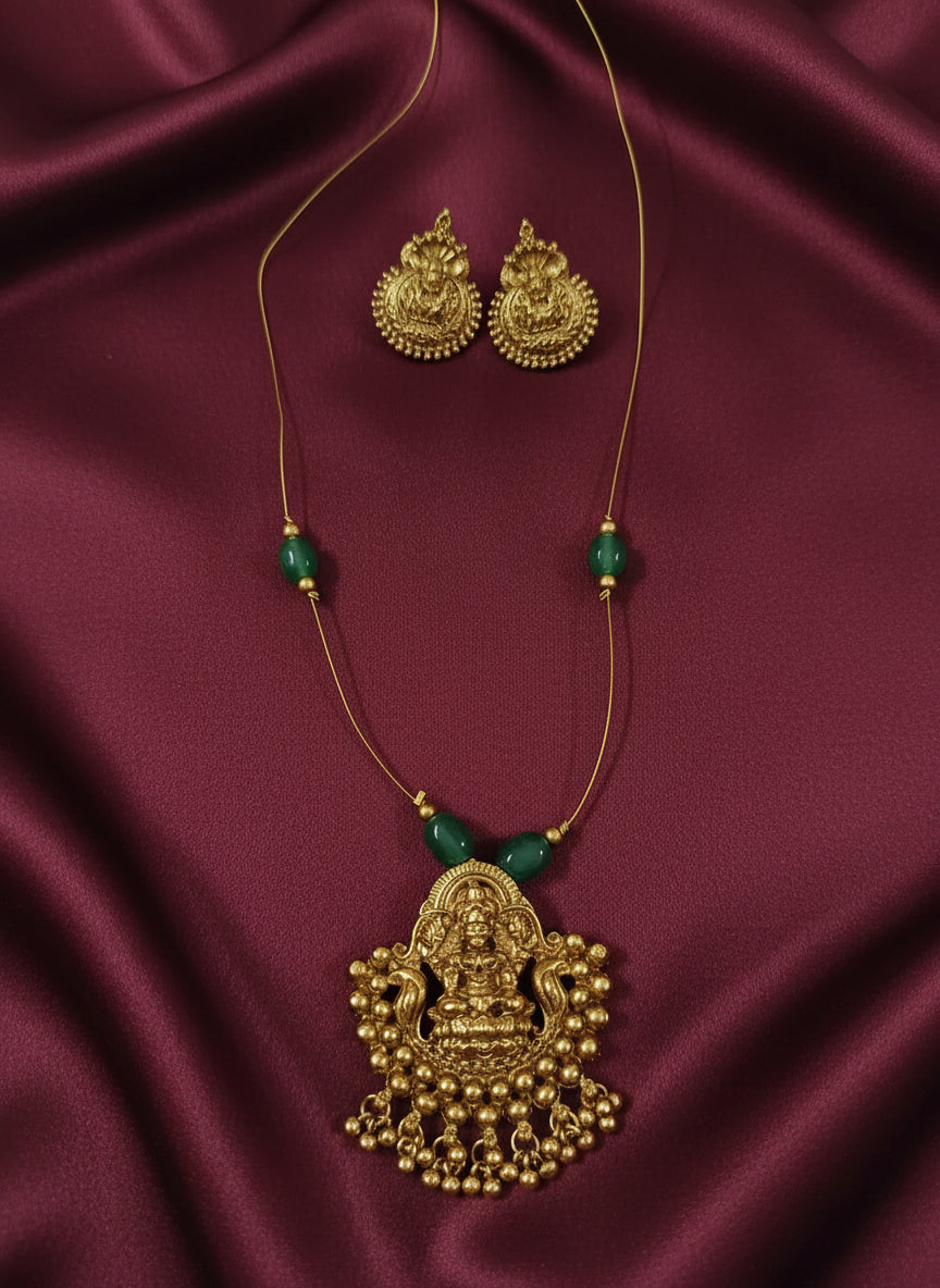 Temple Lakshmi Invisible Chain Set