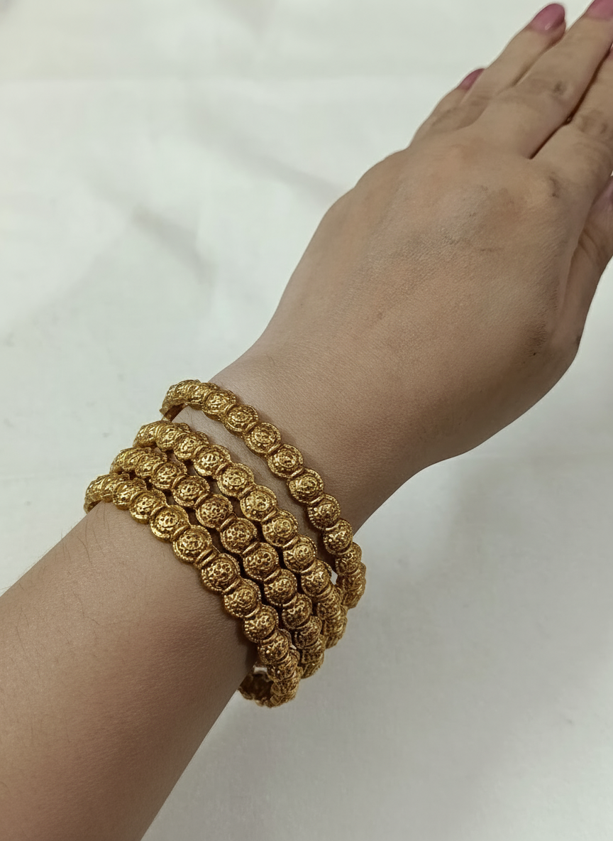 Non Idol Matte Finish Bangle Set of 4