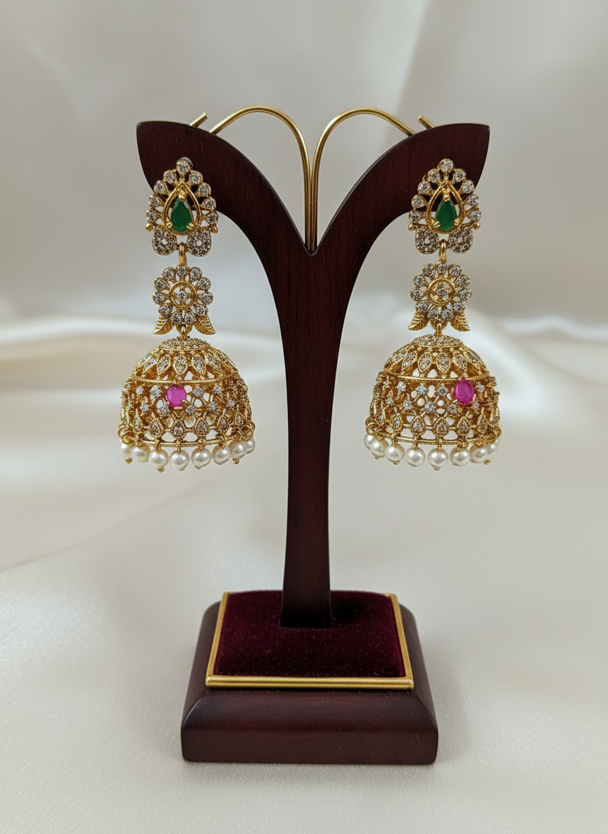 AD Jhumka Earring V1 Small Size