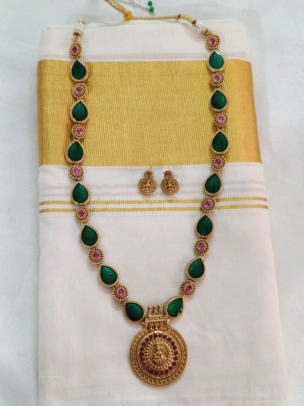 Palakka Lakshmi Long Necklace Set V2