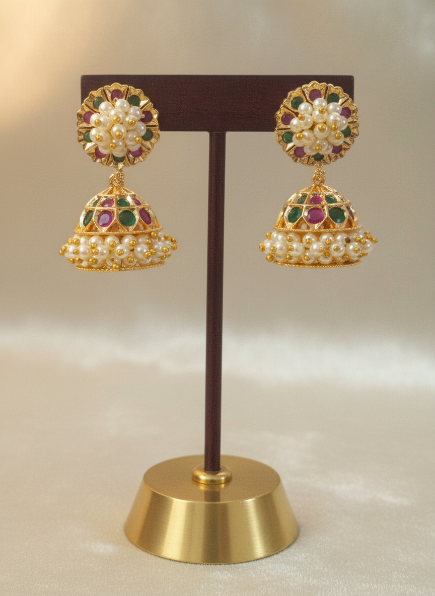 Micro Polish Sankarabaranam Jhumka