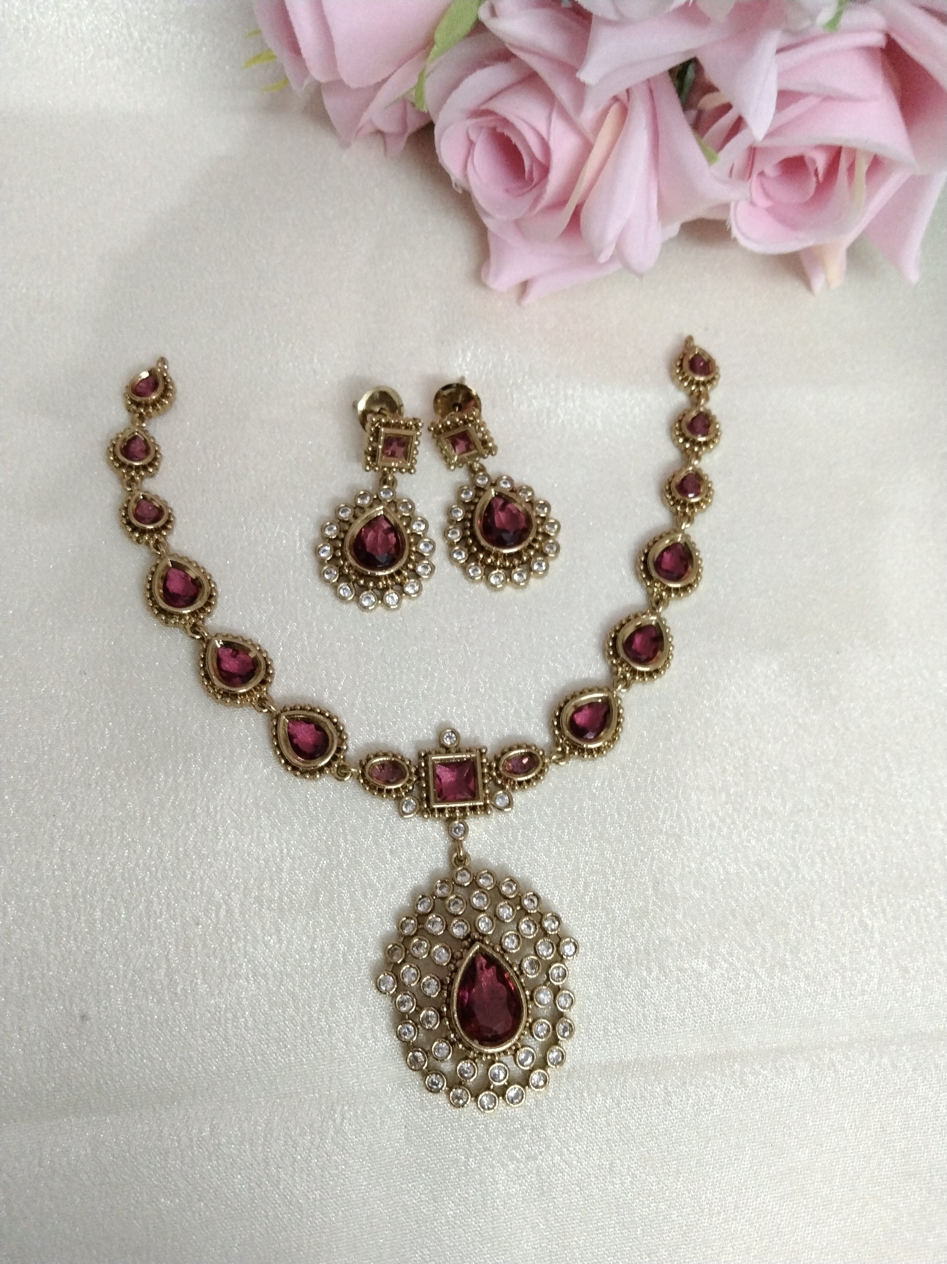 Jyothika Inspired Necklace Set