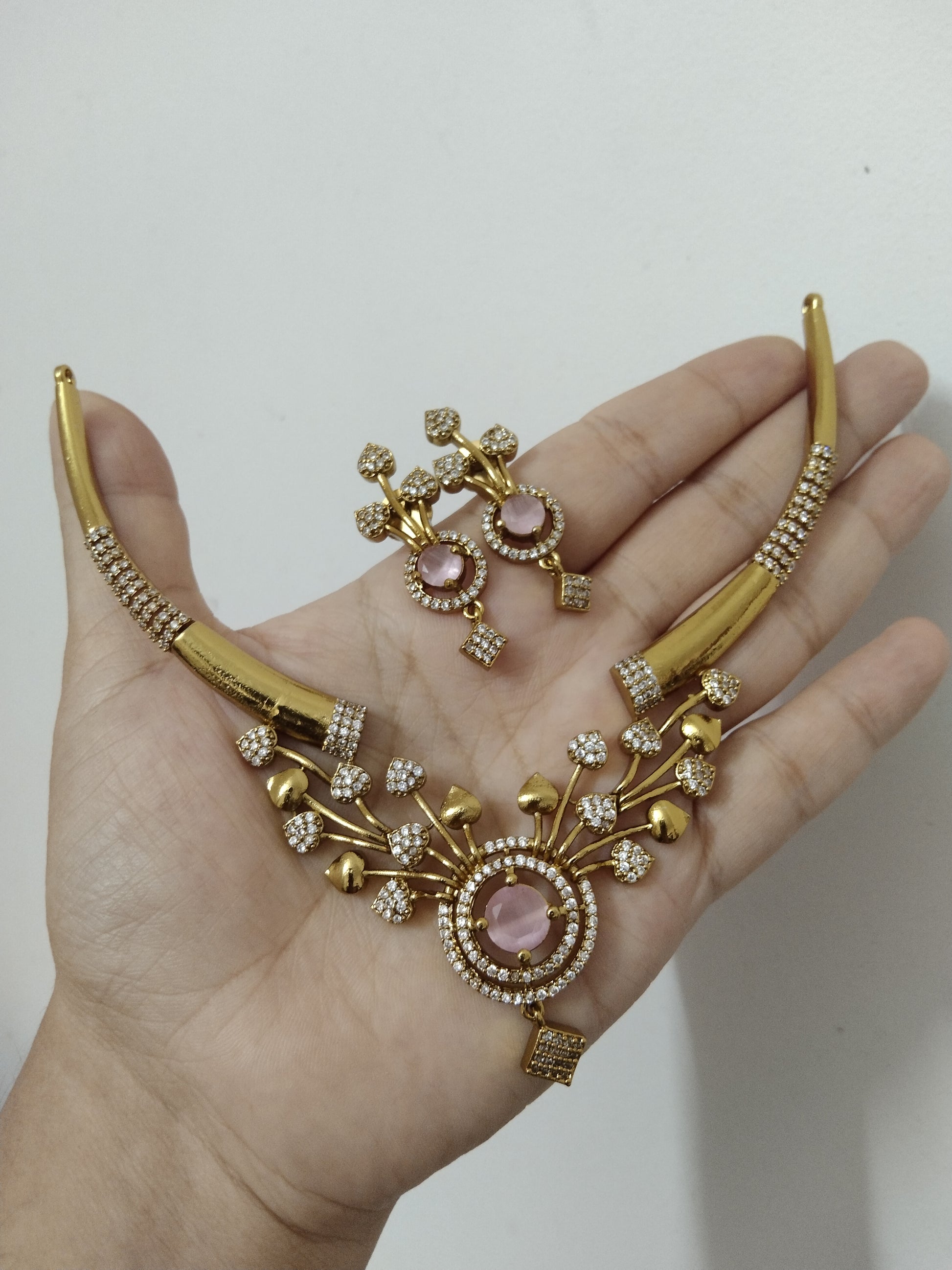 AD Stone Necklace Set V18