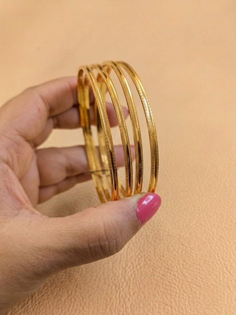 Micro Polish Bangle Set of 4 V5