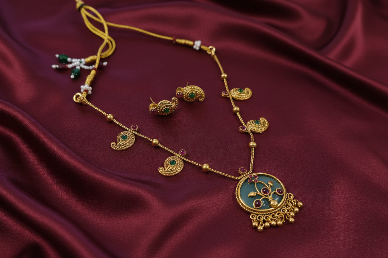 Fusion Enamel Necklace Set