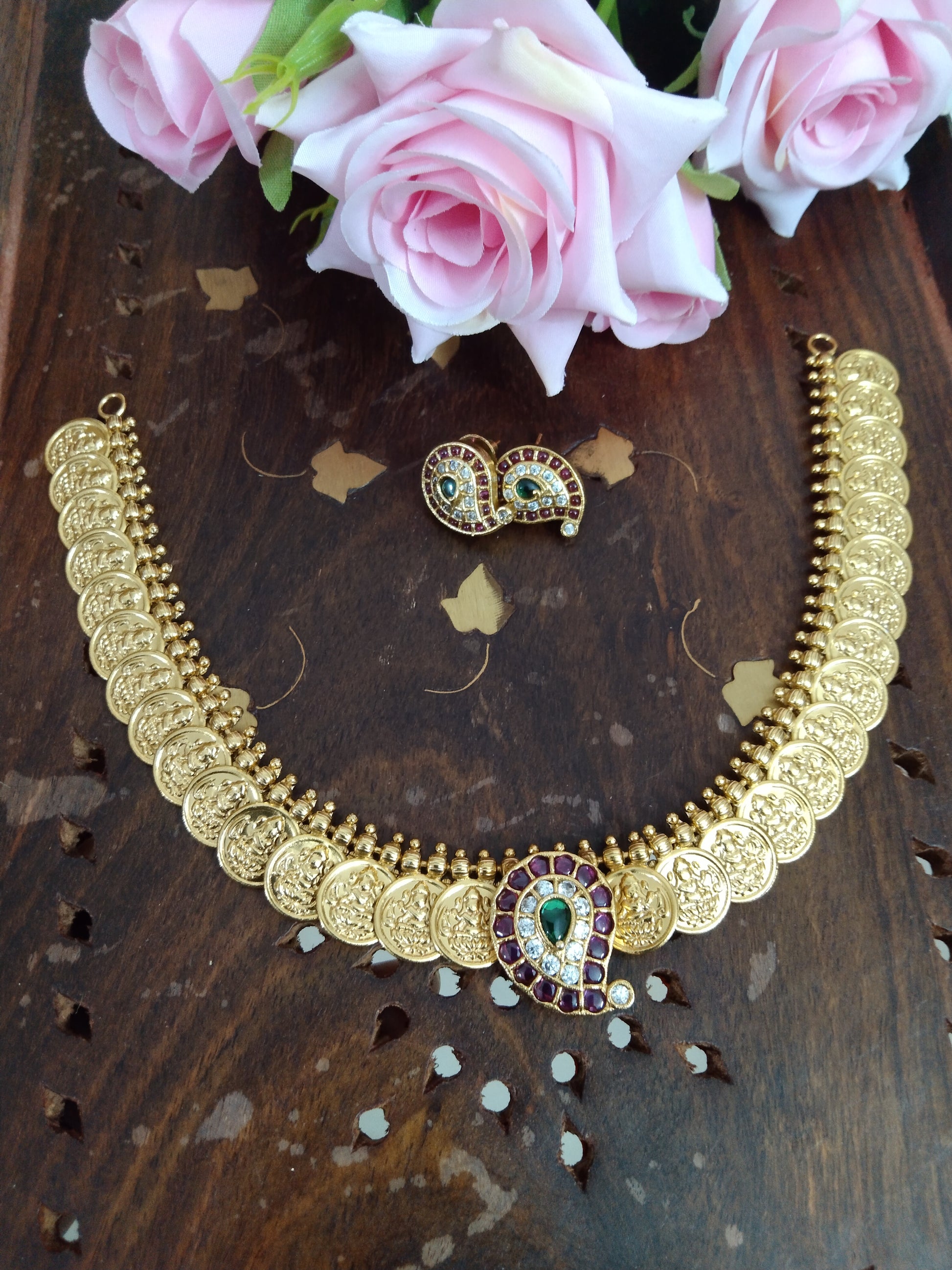 Fusion Coin Mango Necklace Set