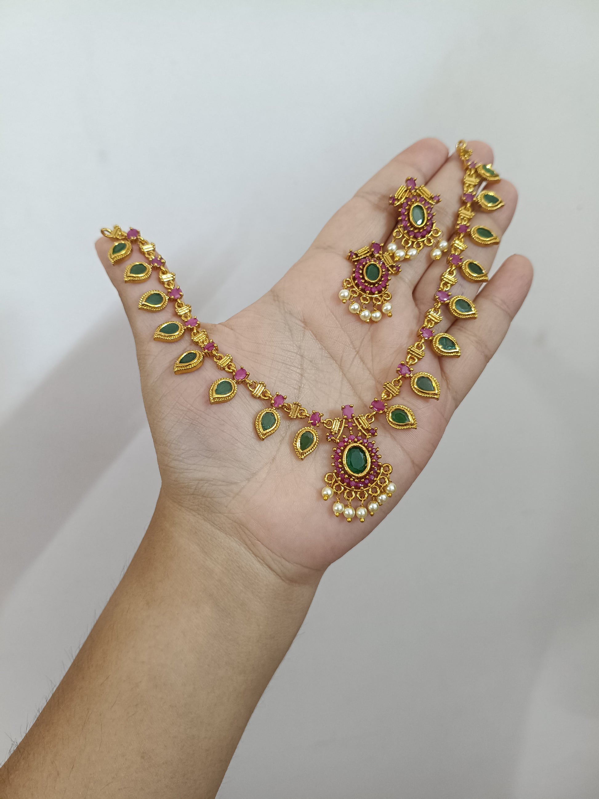 Hot Selling Palakka Short Necklace Set V2