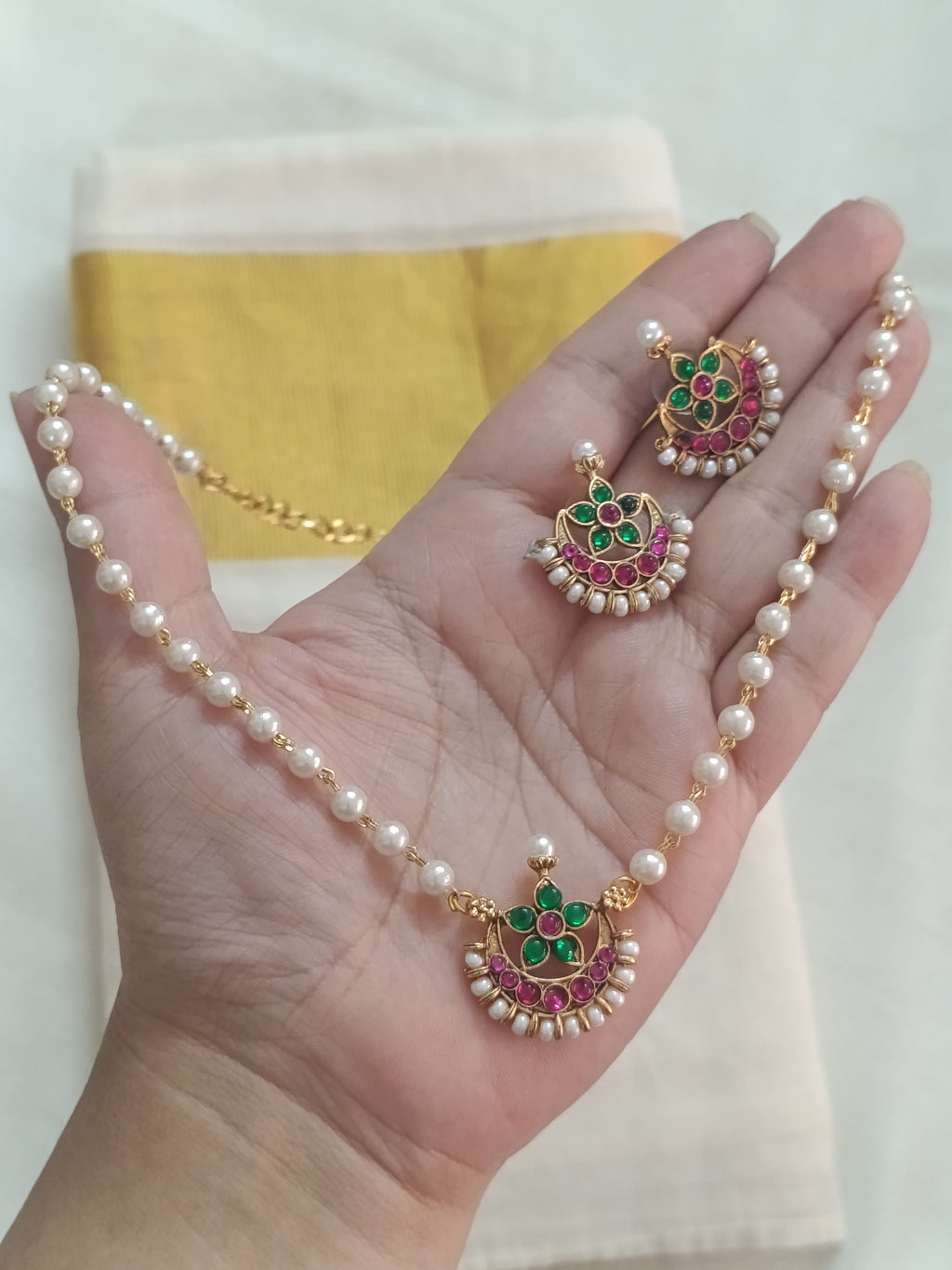 Pearl Necklace Set V221