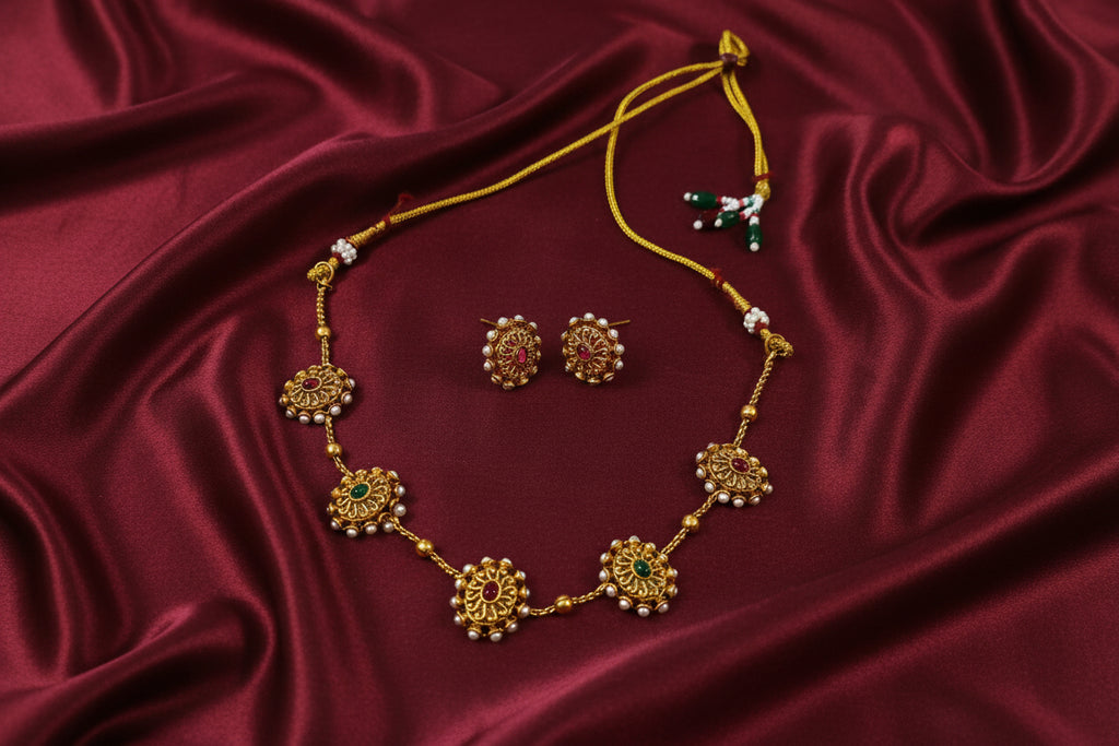 Matte Finish Necklace Set V5