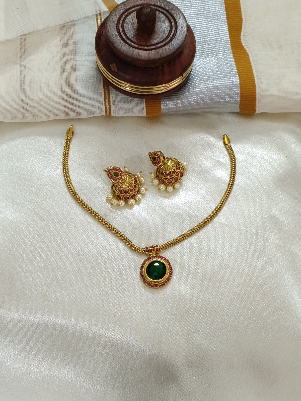 Palakka Round Necklace Set V3