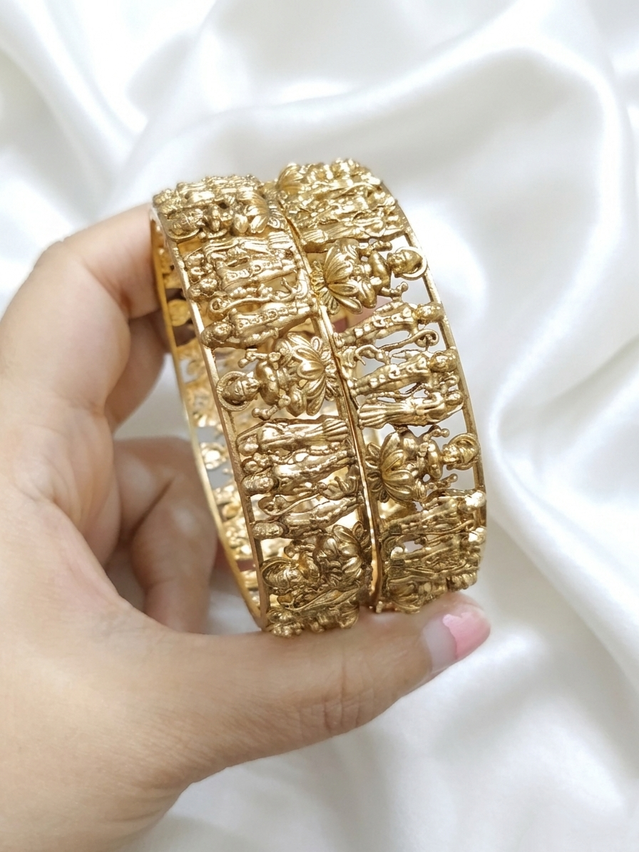 Ramparivar Lakshmi Bangle Set of 2