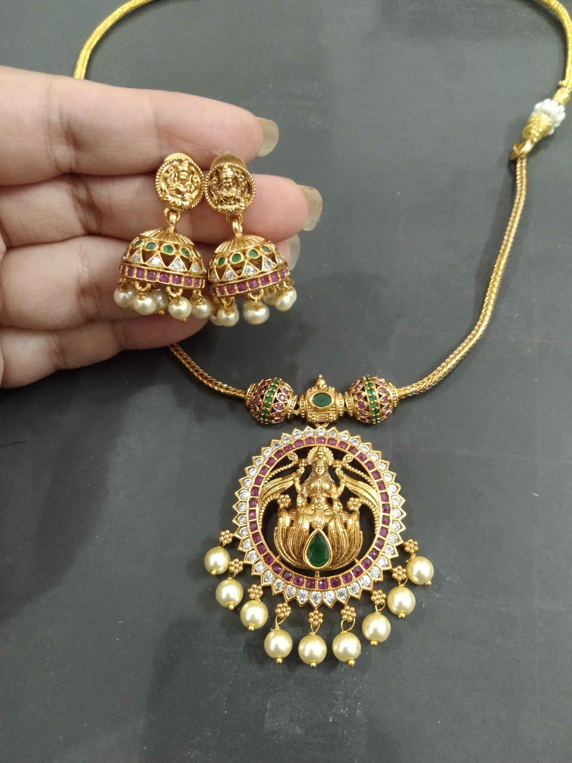 Budget Lakshmi Necklace Set V2
