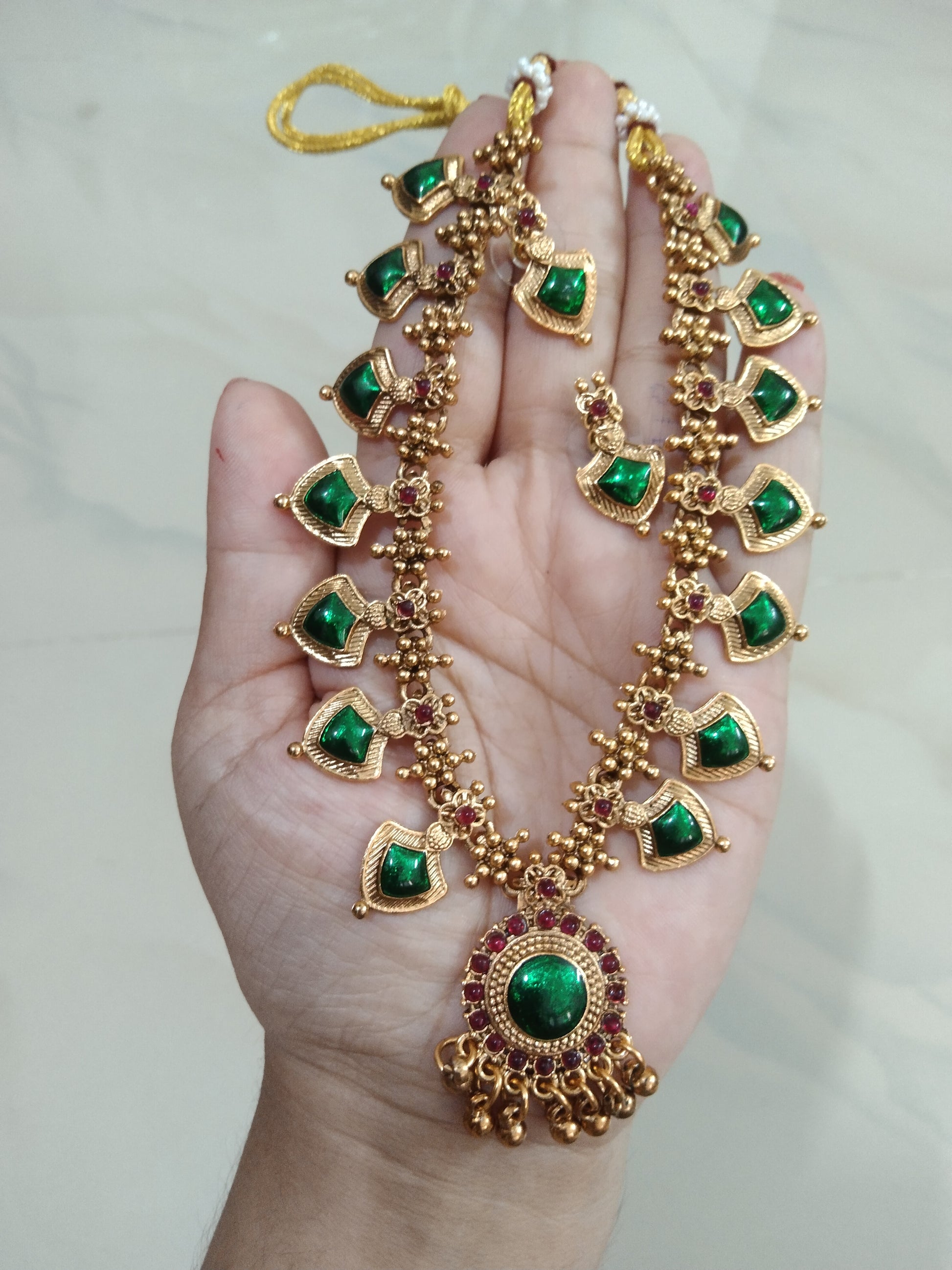Budget friendly Palakka Necklace