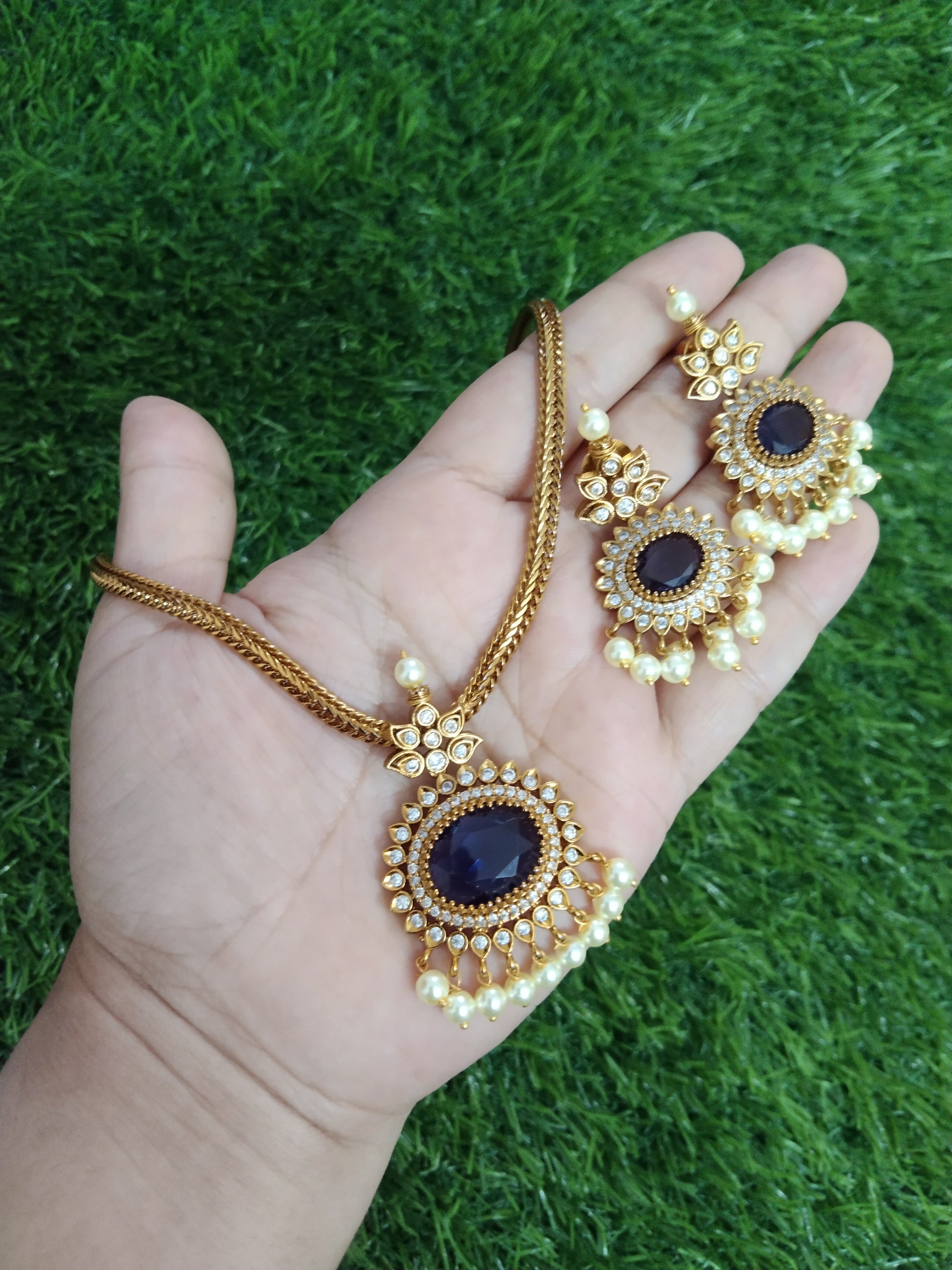 AD Pendant Necklace Set V19