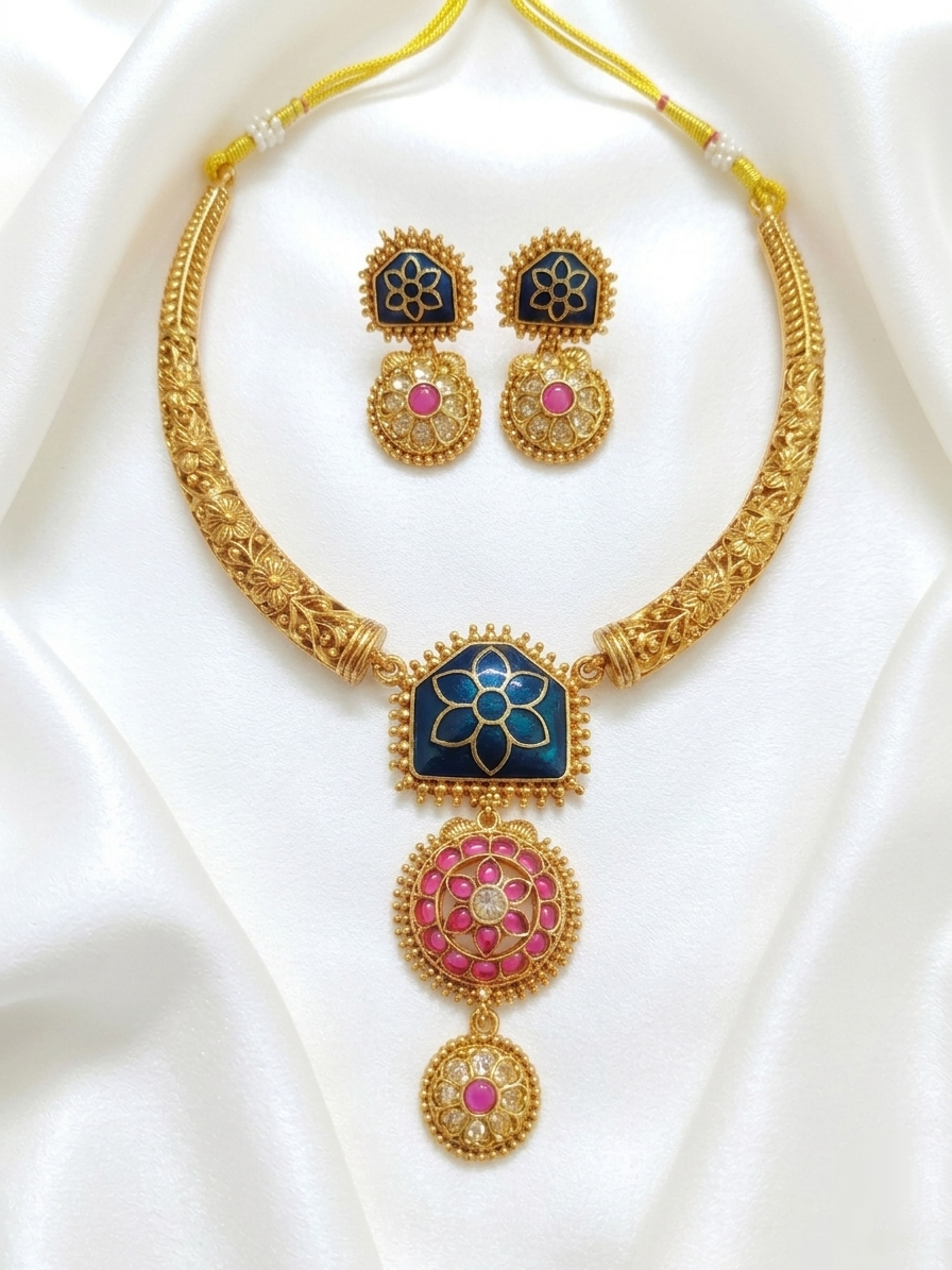 Matte Finish Necklace Set 118