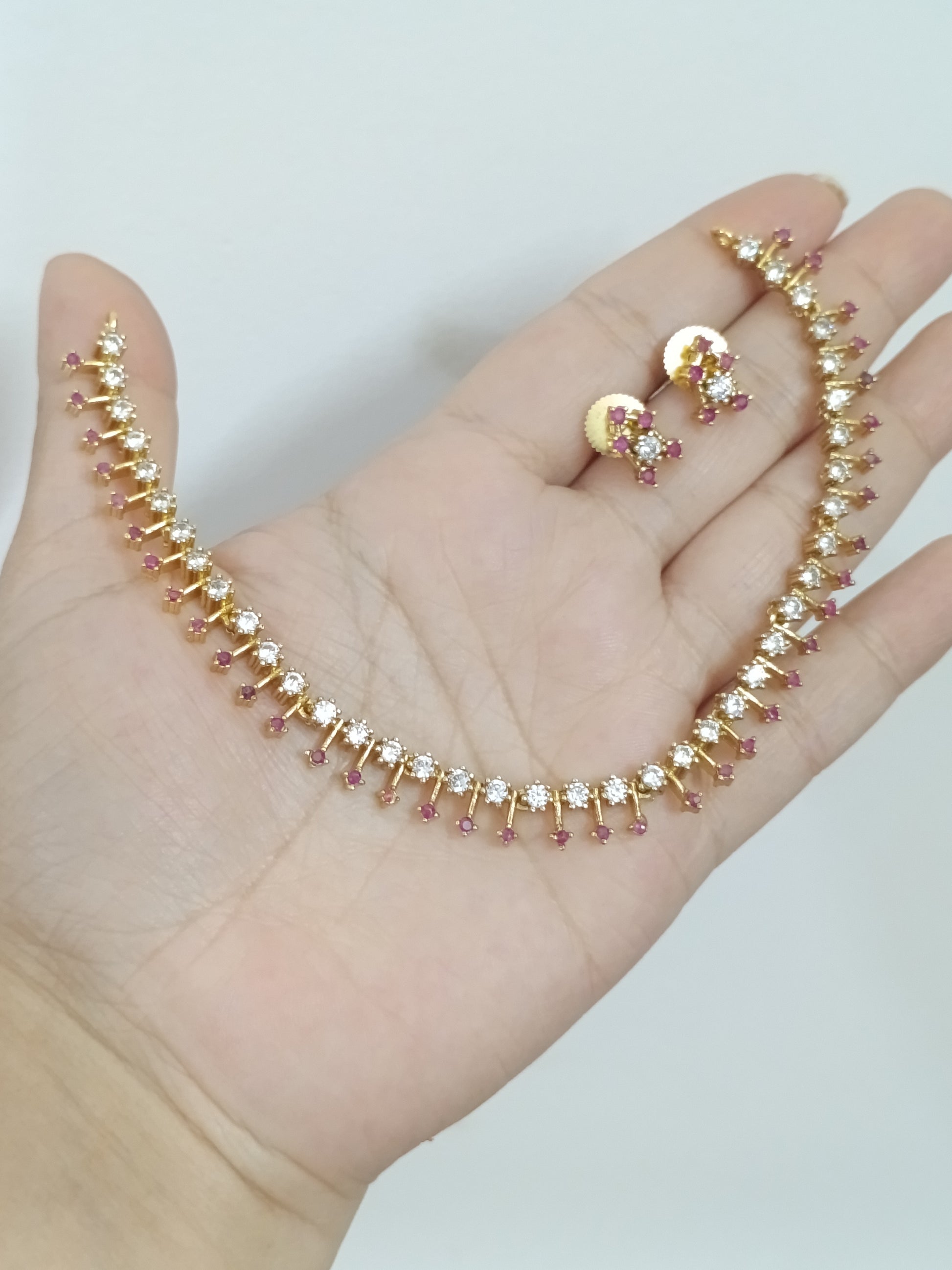 Simple AD Stone Necklace