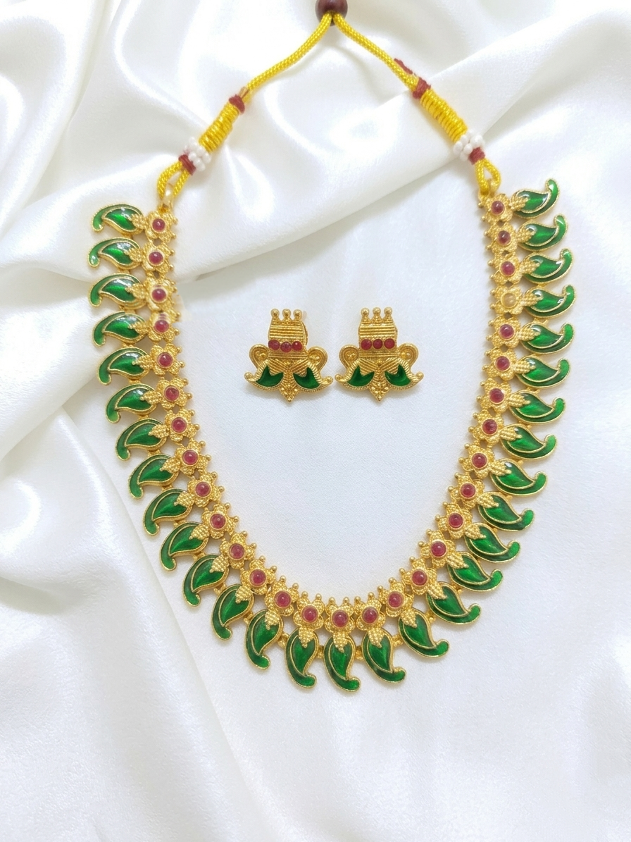 Palakka Mango Necklace Set V3