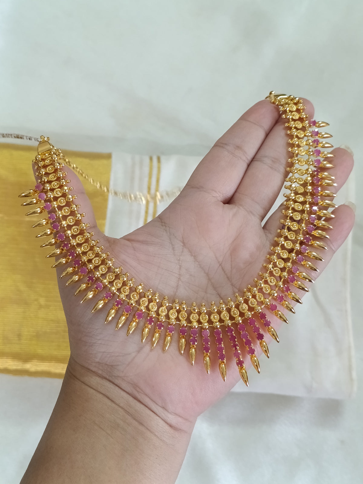 Micro Polish Mullamottu Necklace V003