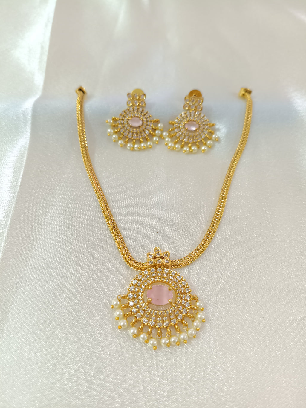 AD Stone Necklace Set V40