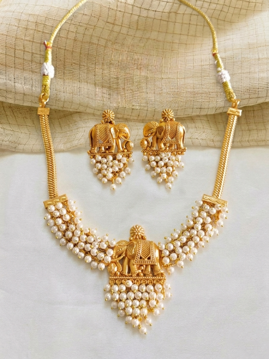 Gaja Bead Necklace Set