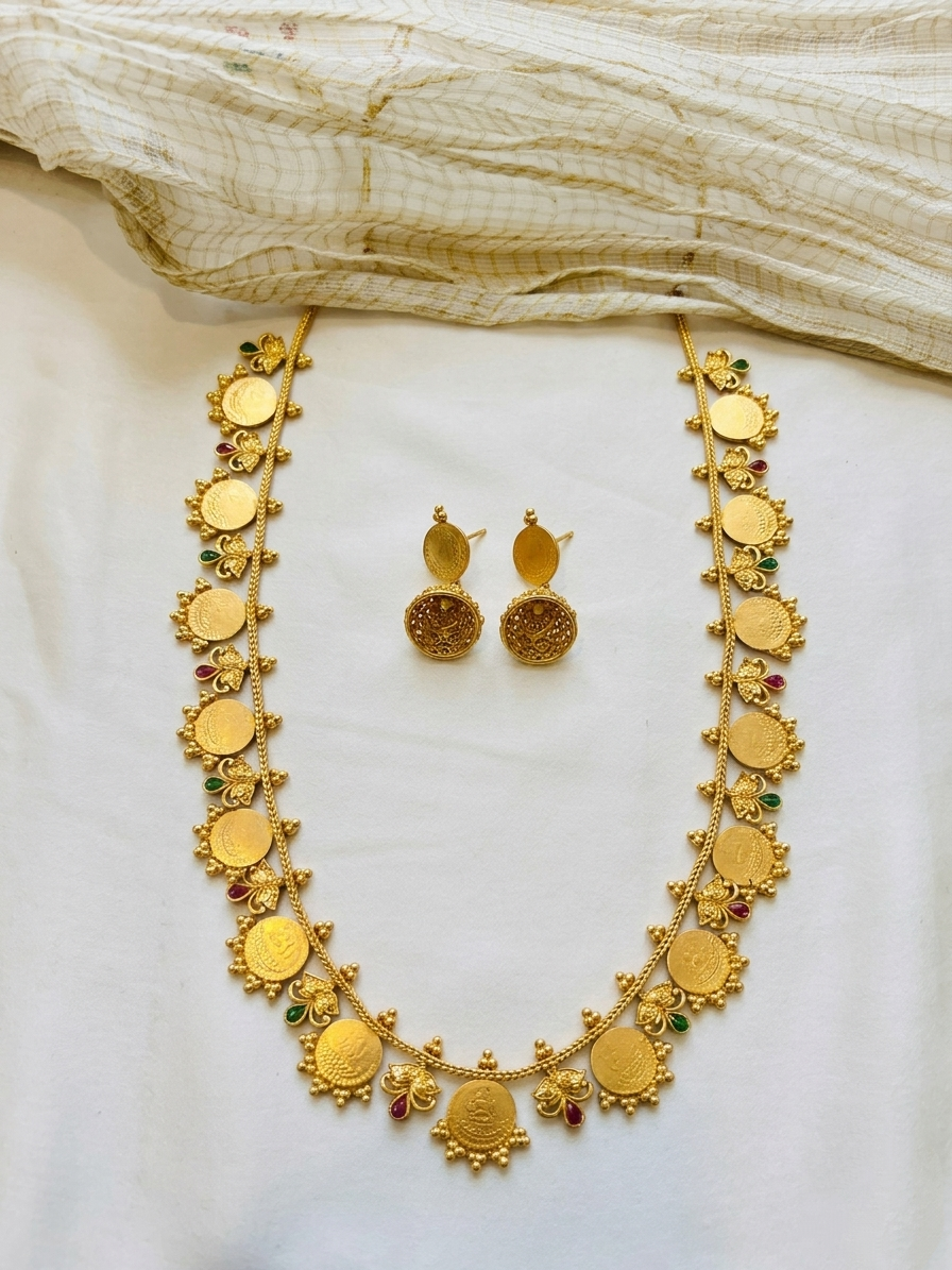 Coin Long Necklace Set V2