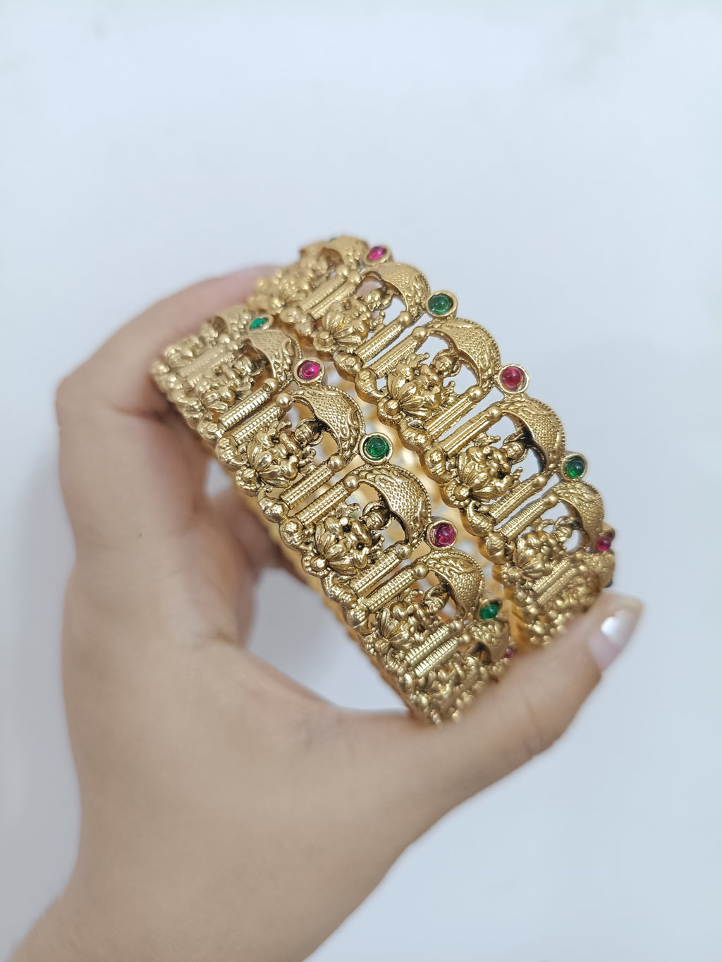 Temple Lakshmi Bangle Set of 2