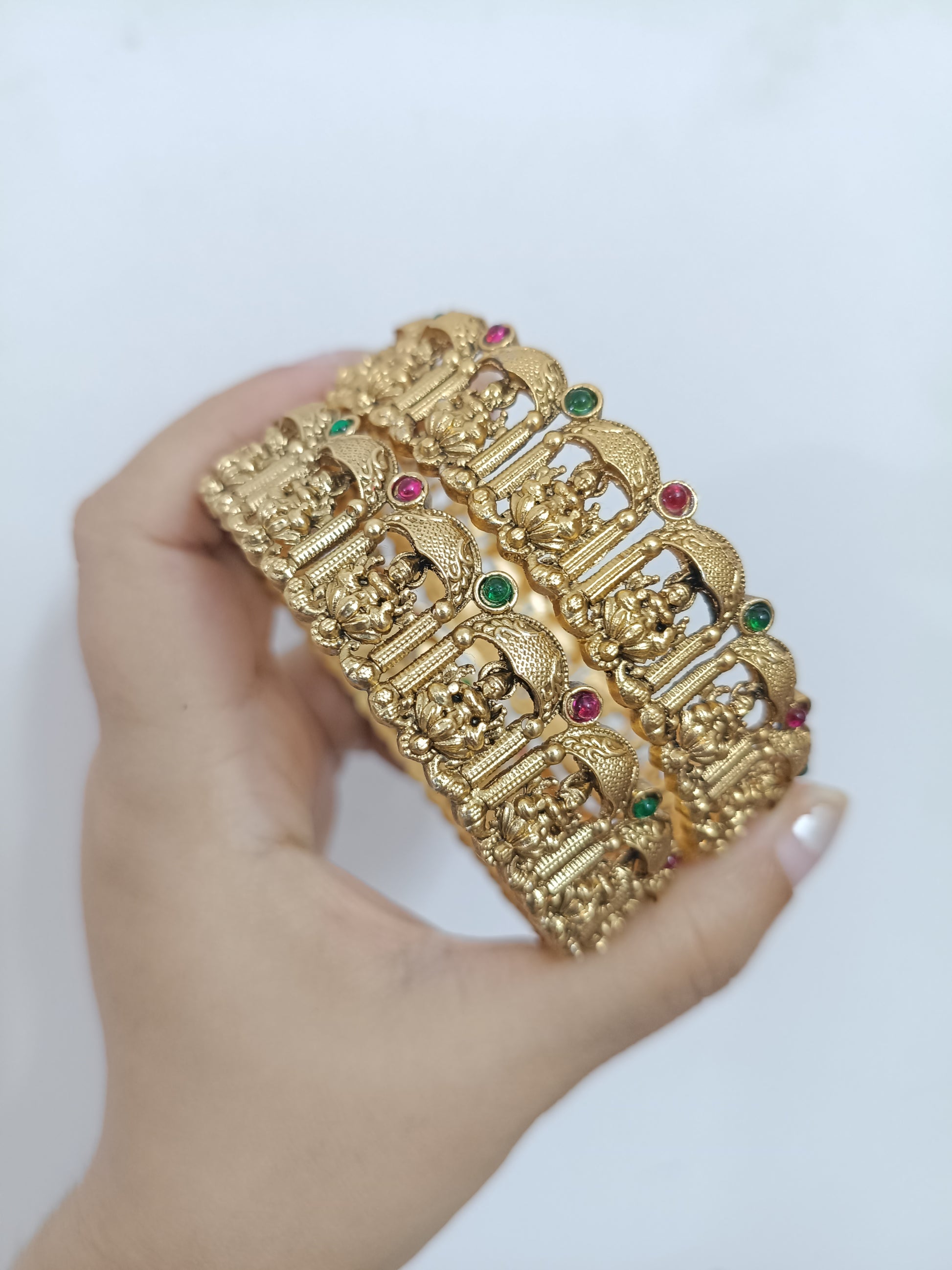 Temple Lakshmi Bangle Set of 2